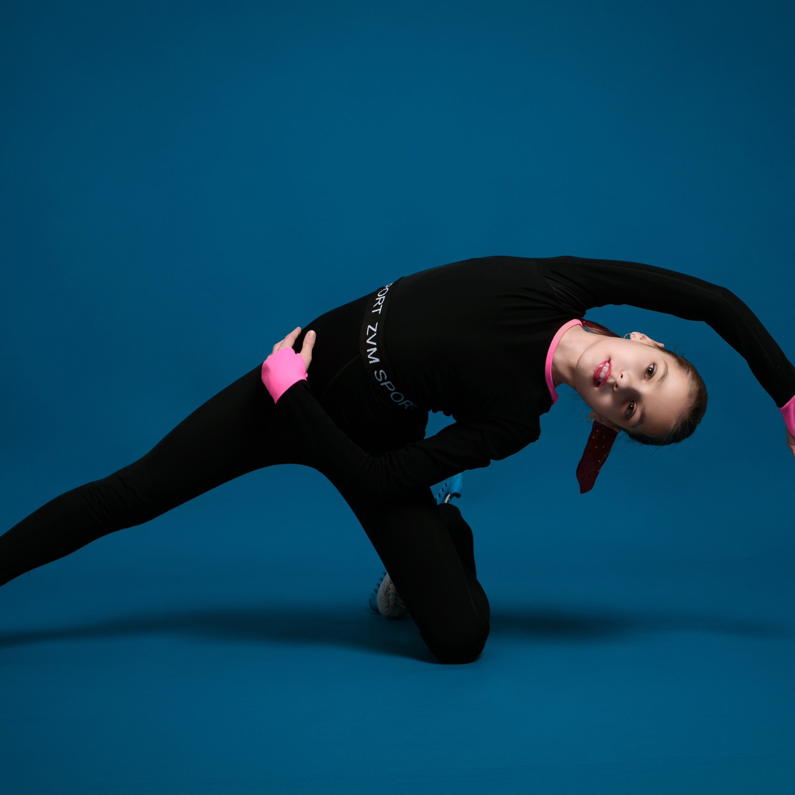 Фотосессия с коньками в студии