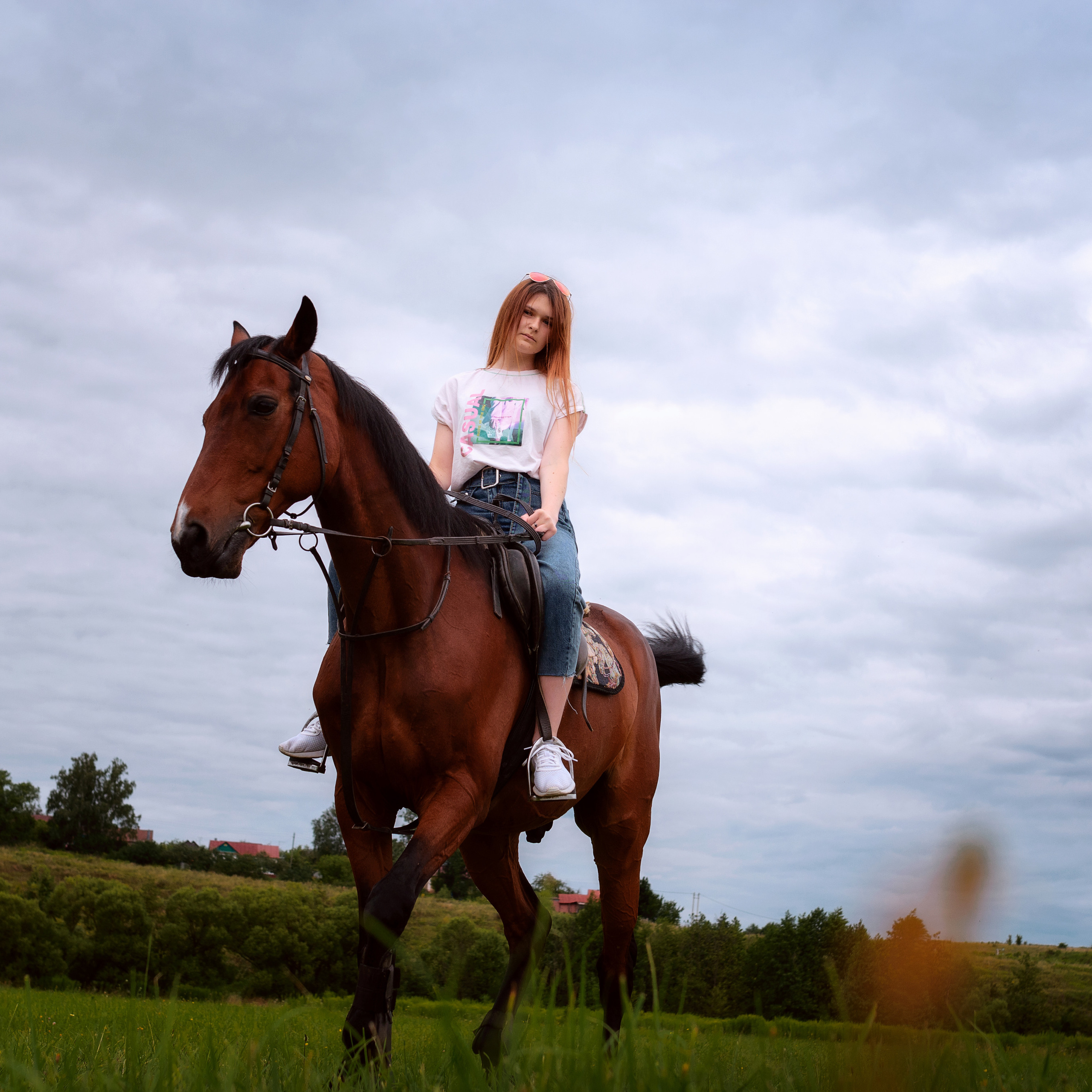 Катя — фотосессия с лошадью. Фотографы в Орле Шестопаловы Юлия и Юрий