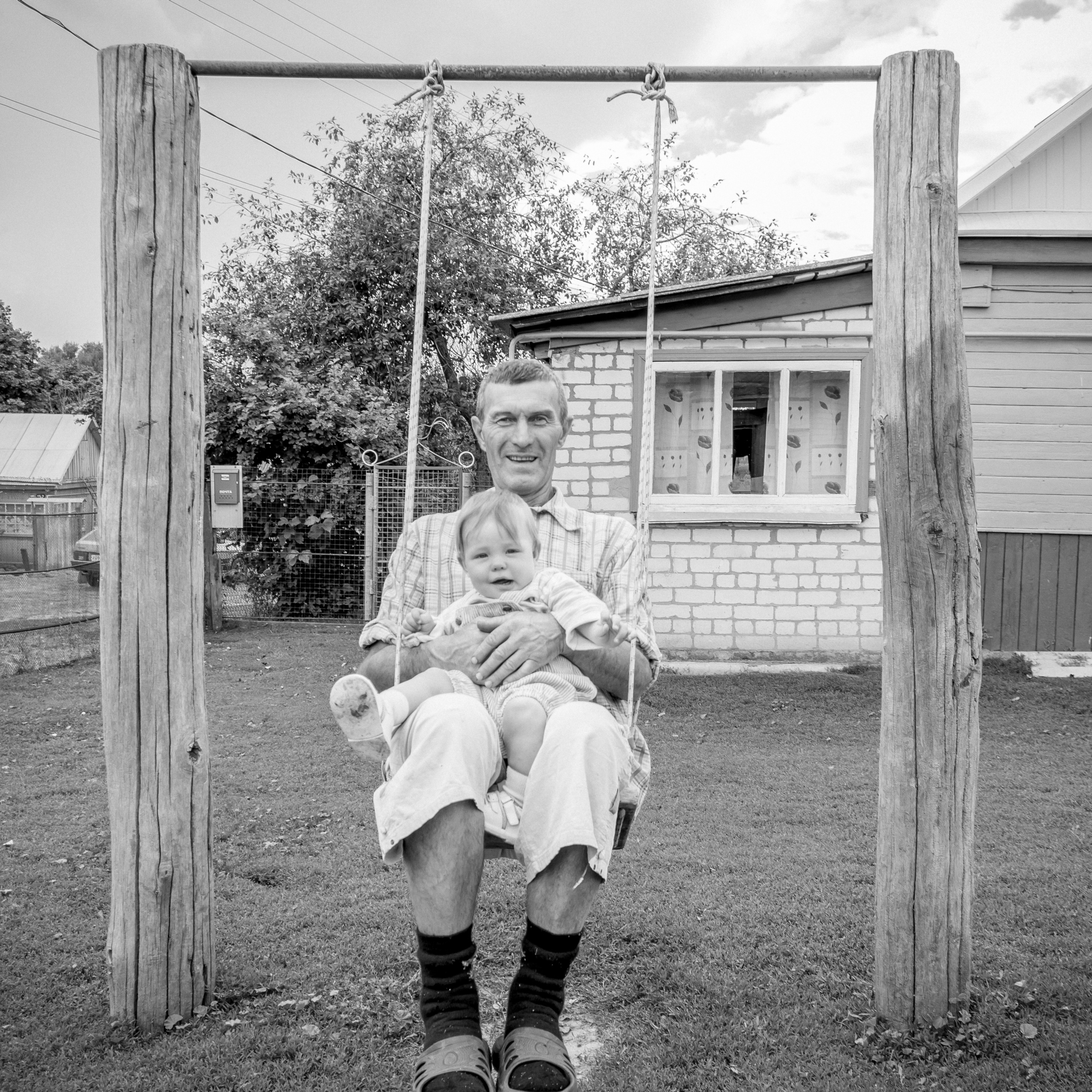 Серия работ «С дедом в деревне»