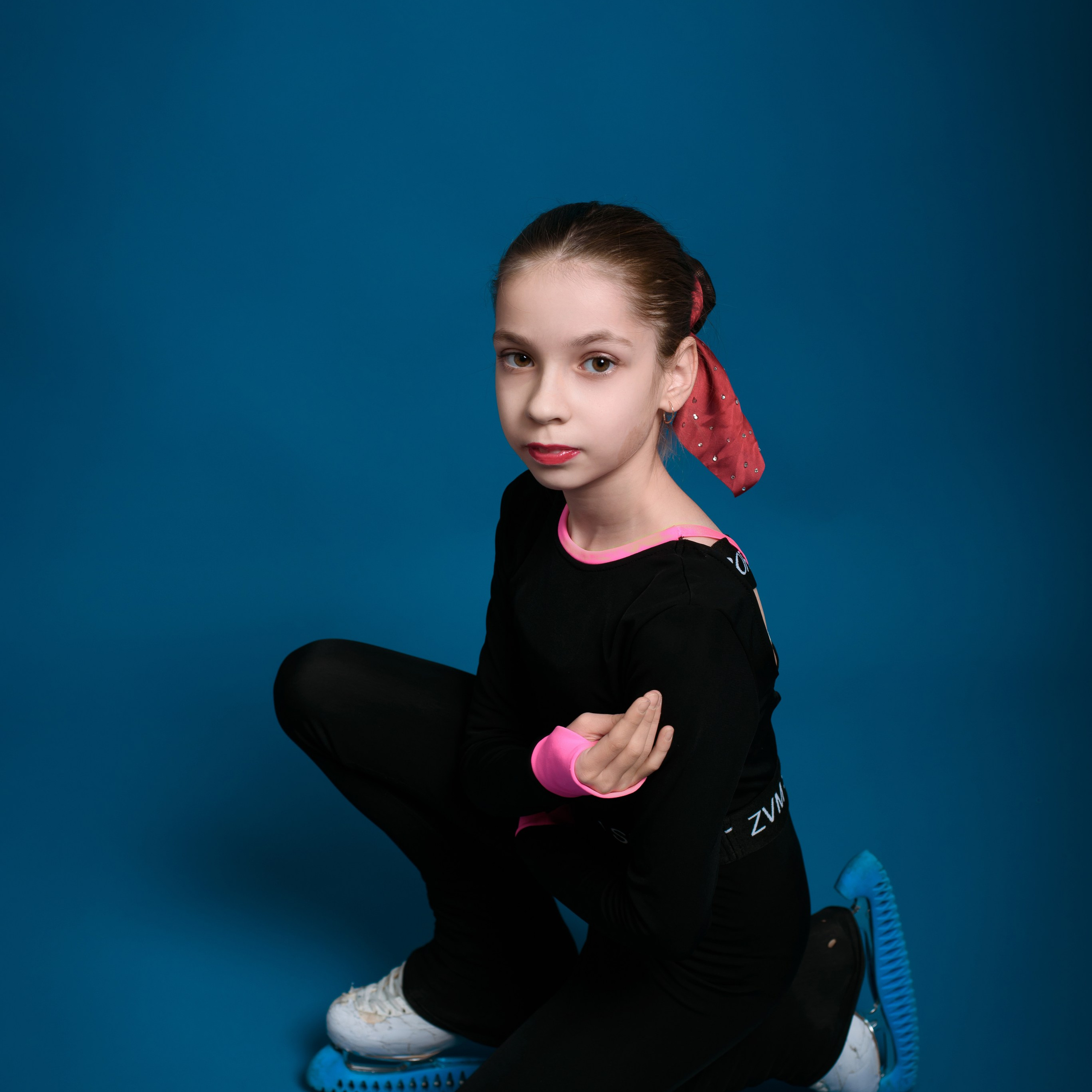 Фотосессия с коньками в студии