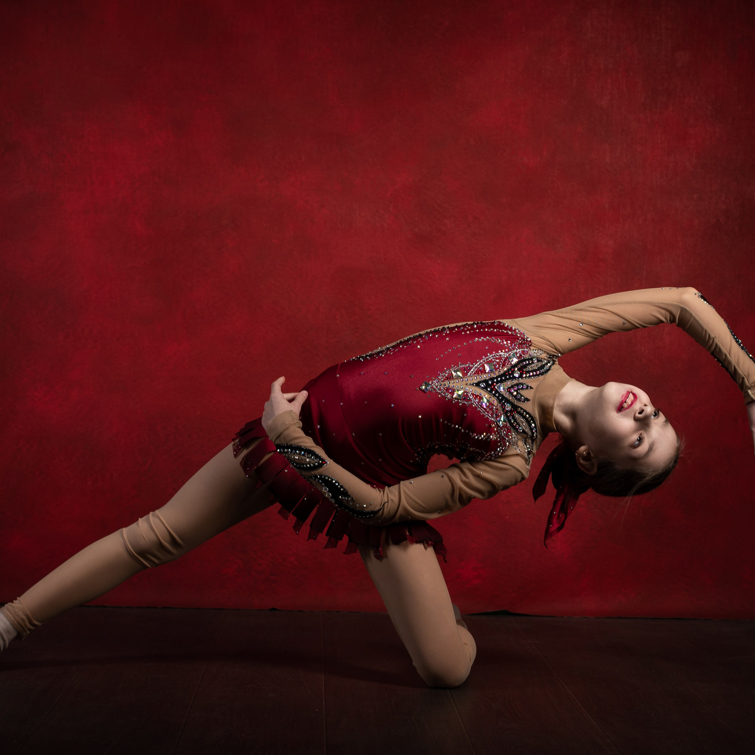 Фотосессия с коньками в студии