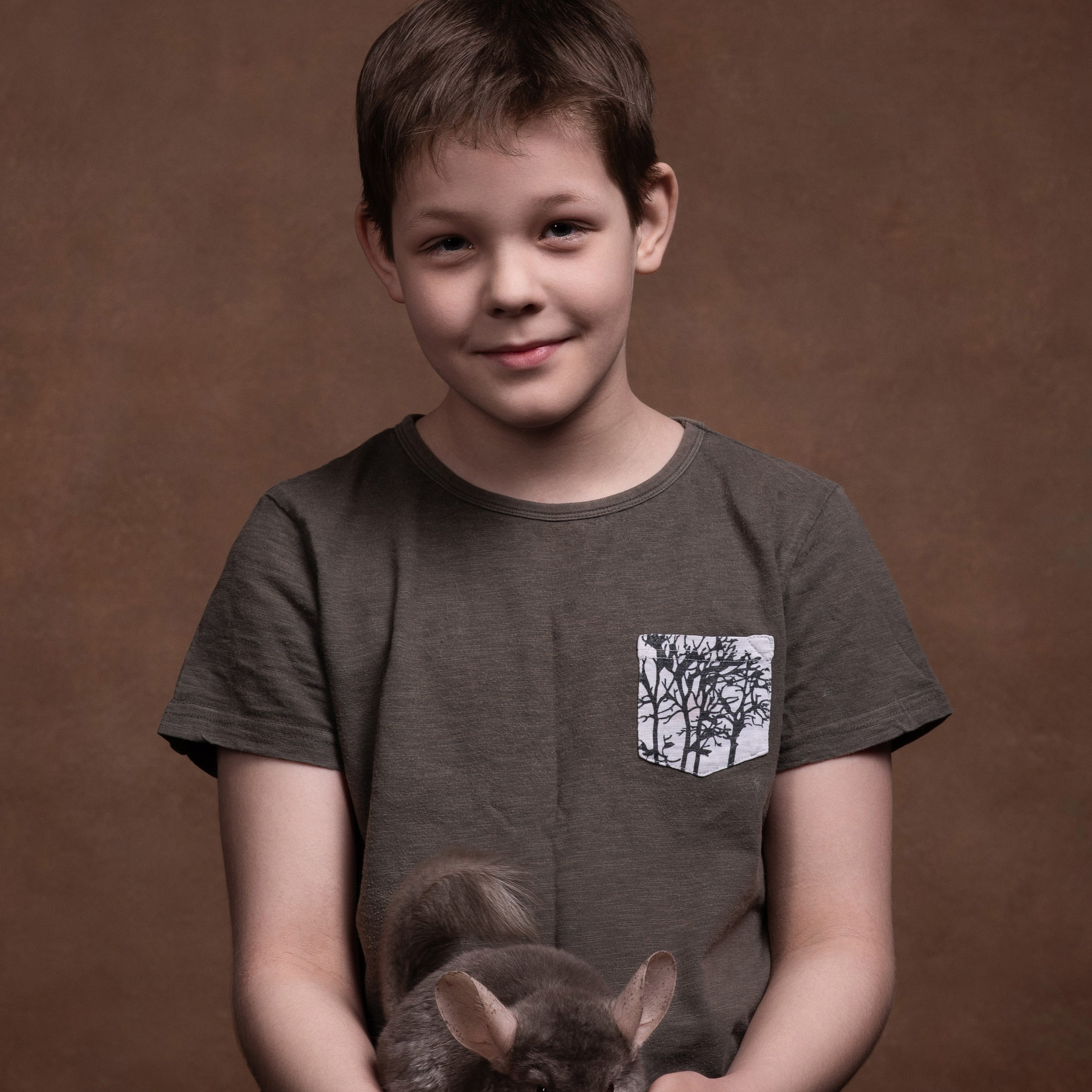 Владимир — фотосессия с шиншиллой. Фотографы в Орле Шестопаловы Юлия и Юрий