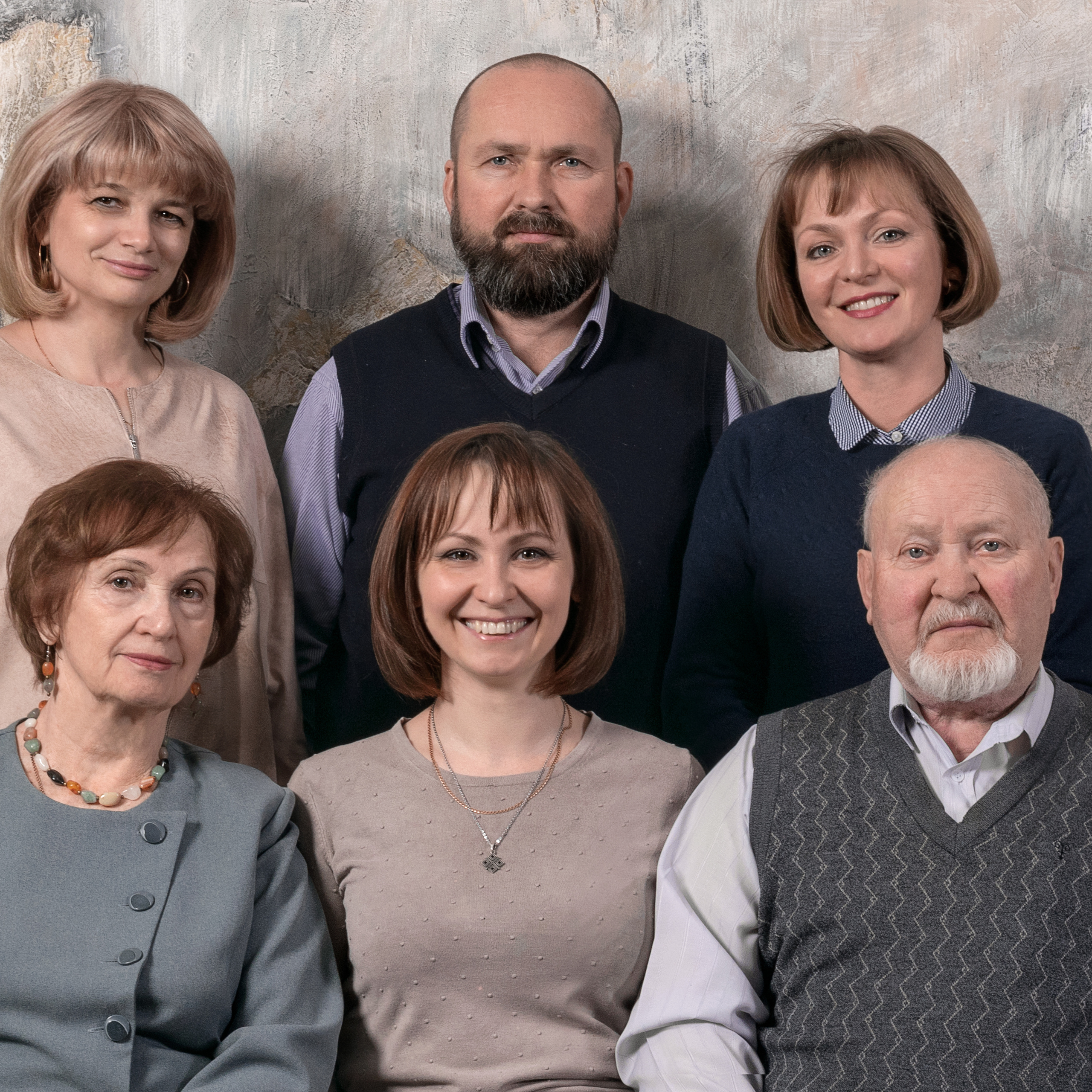 Большая семейная фотосессия