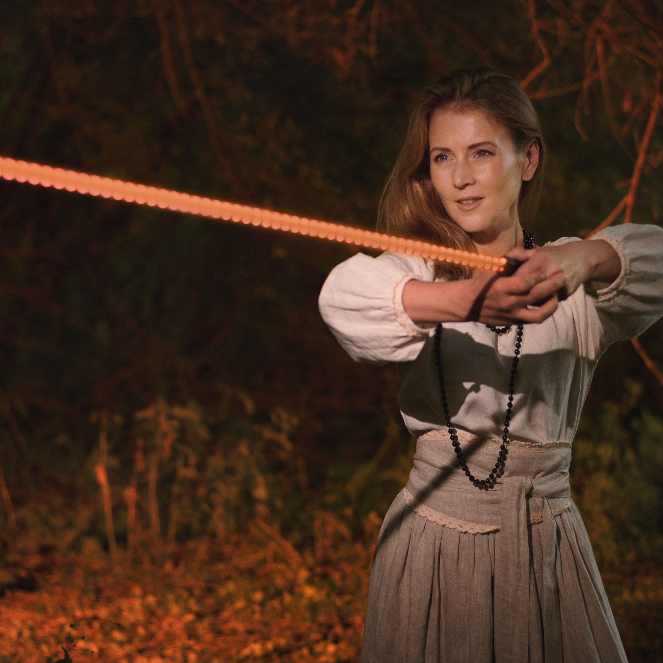 Виктория — фотосессия с огнем