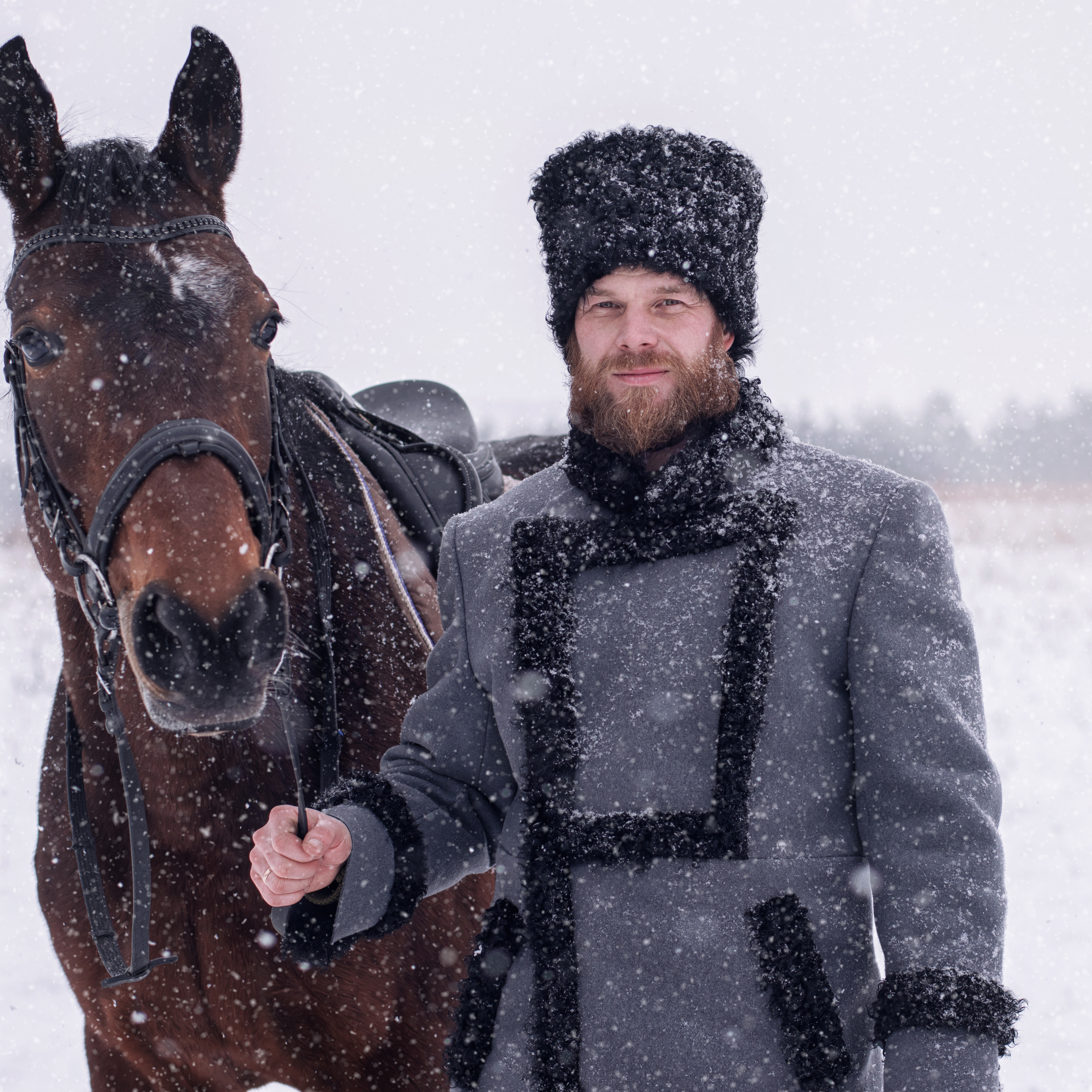 Зимняя фотосессия с лошадьми. Фотографы в Орле Шестопаловы Юлия и Юрий