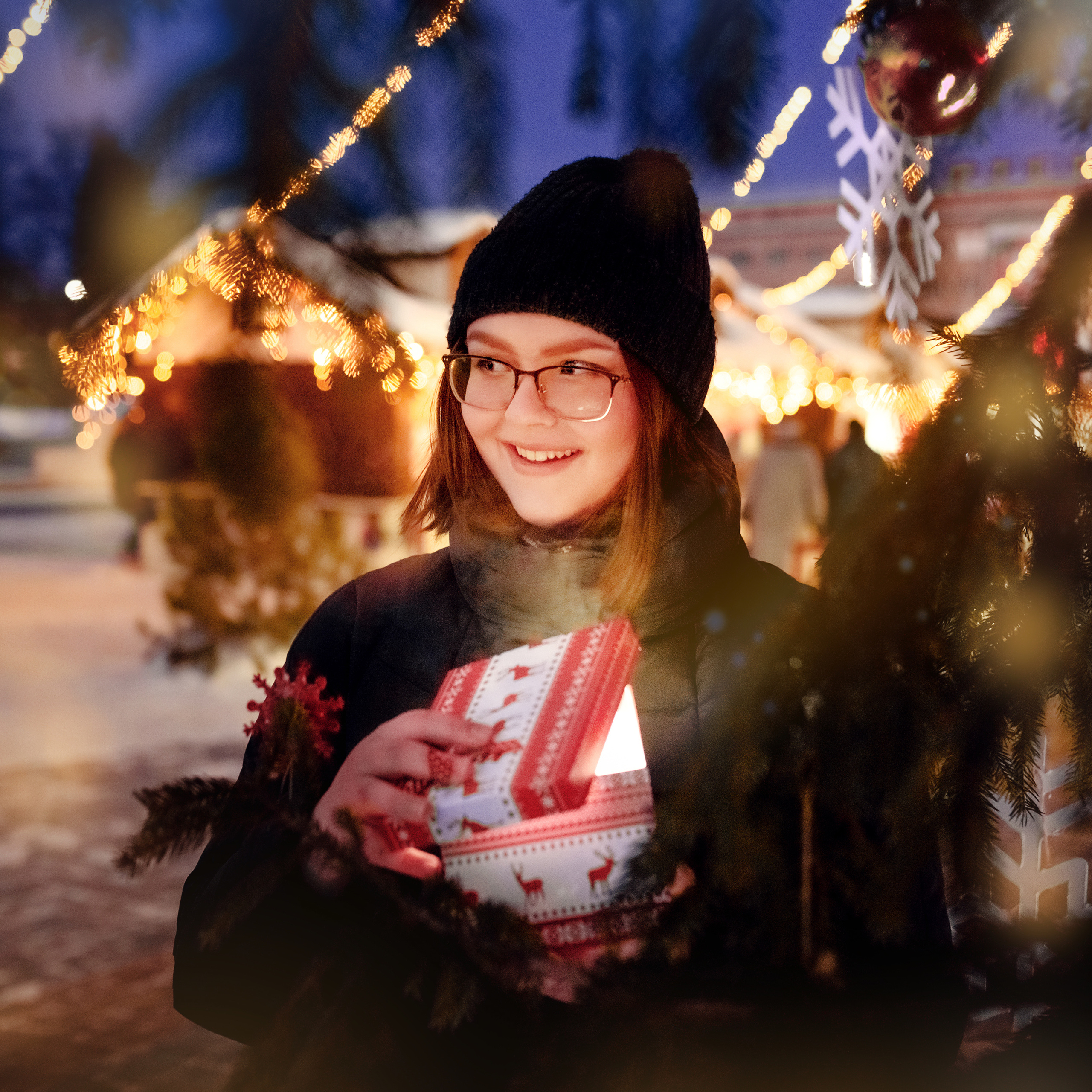 Семейная новогодняя фотосессия на улице. Фотографы в Орле Шестопаловы Юлия и Юрий