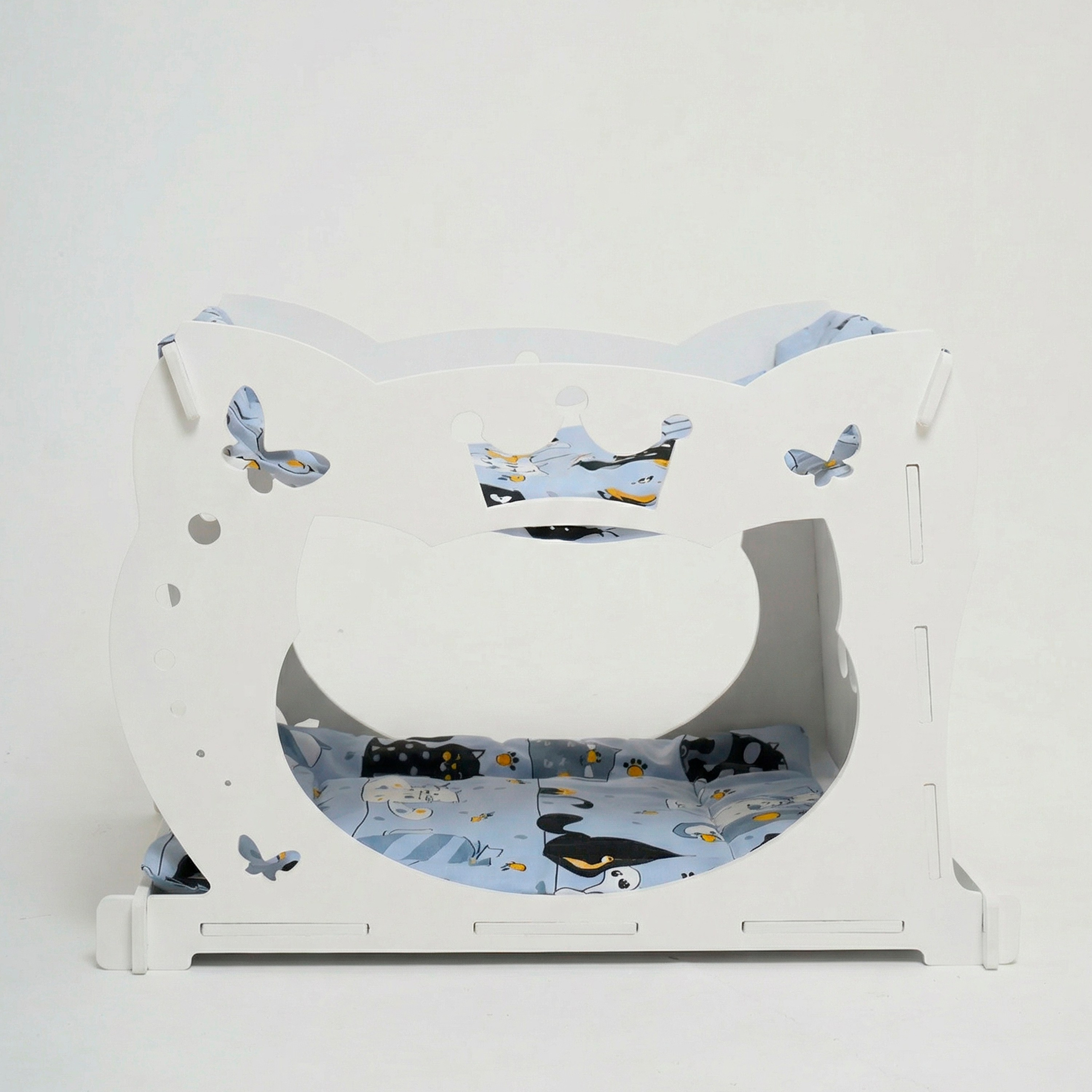 Домик-гамак двухуровневый для питомцев белый. Murstyle