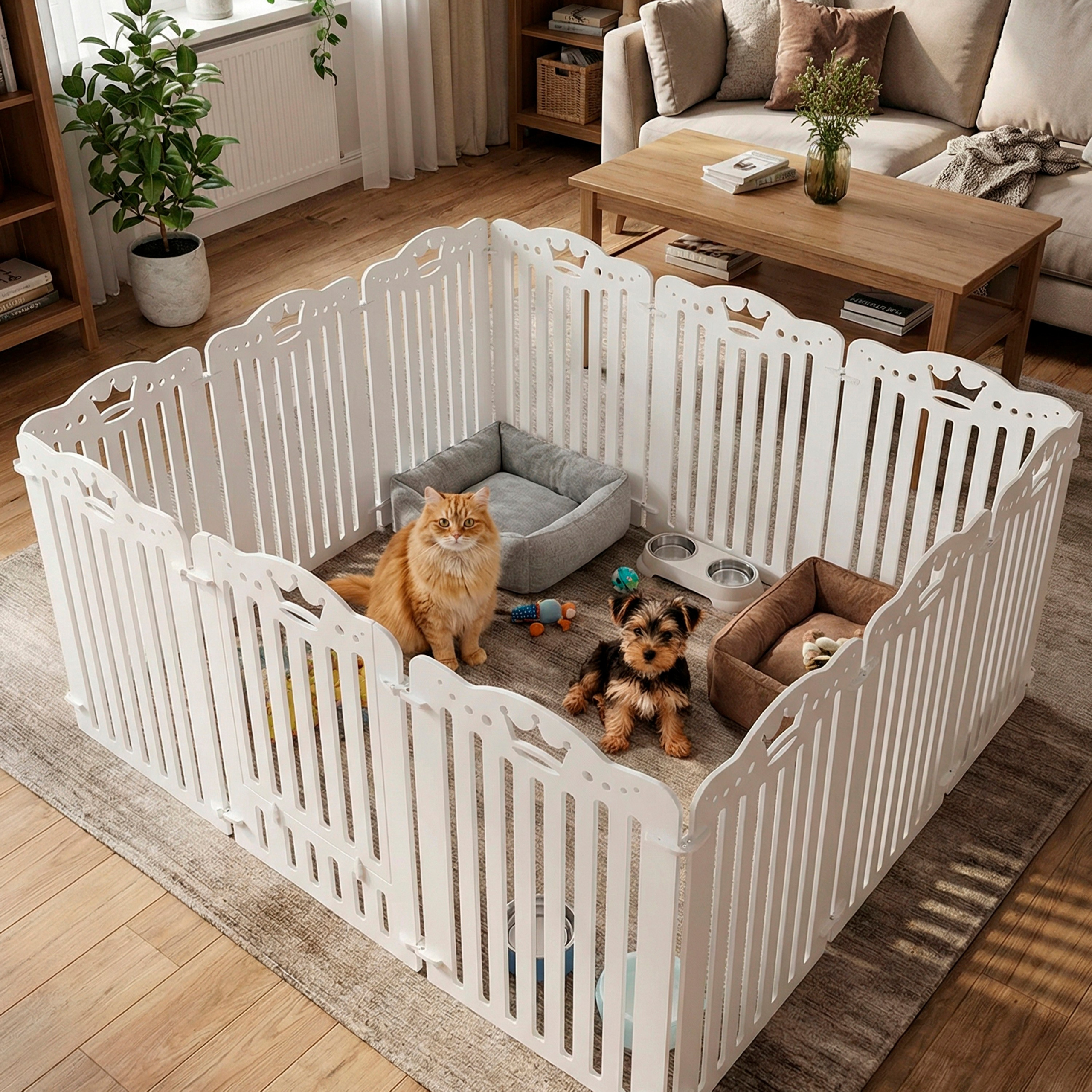 Вольер 12 Секций Белый. Murstyle