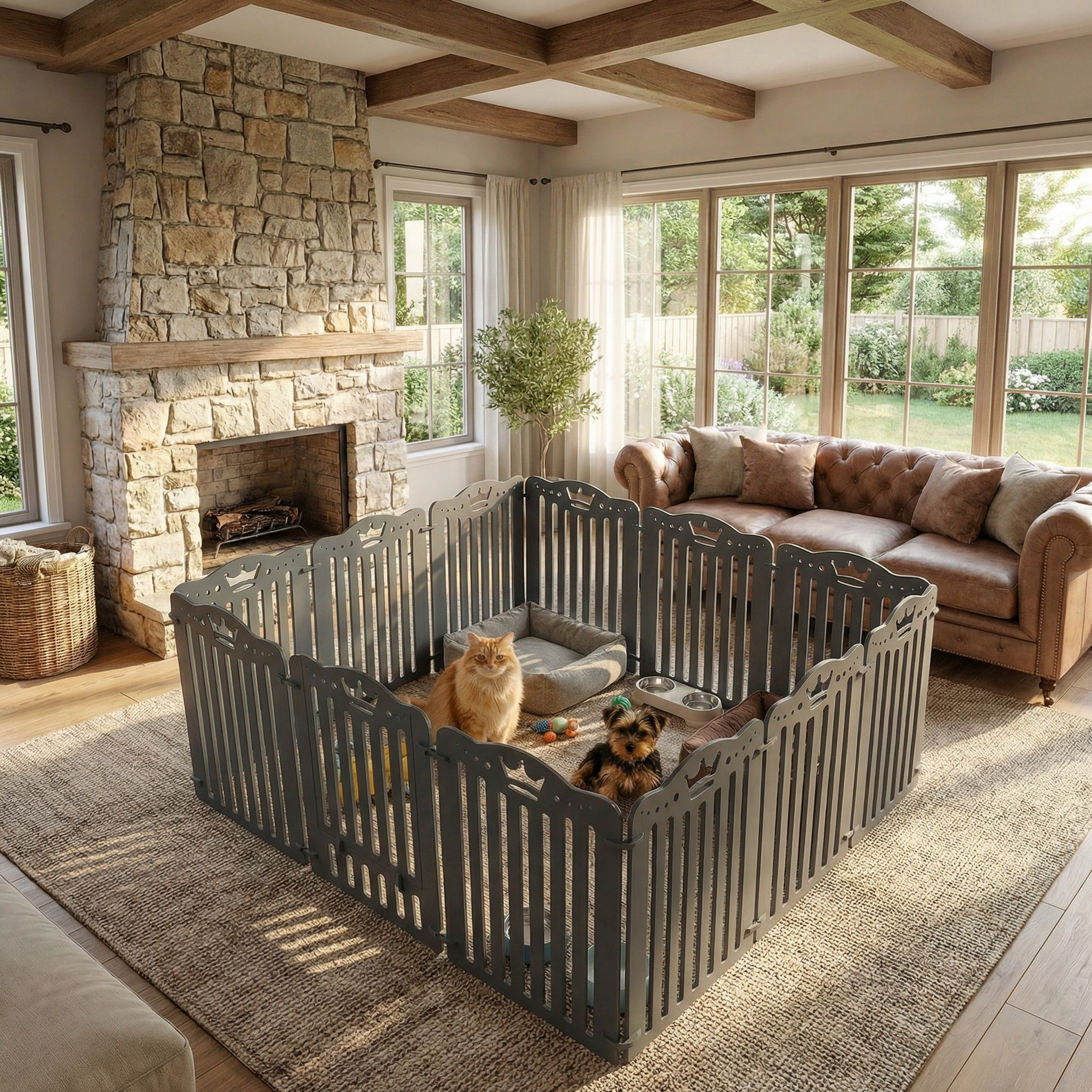 Вольер 12 Секций Серый. Murstyle