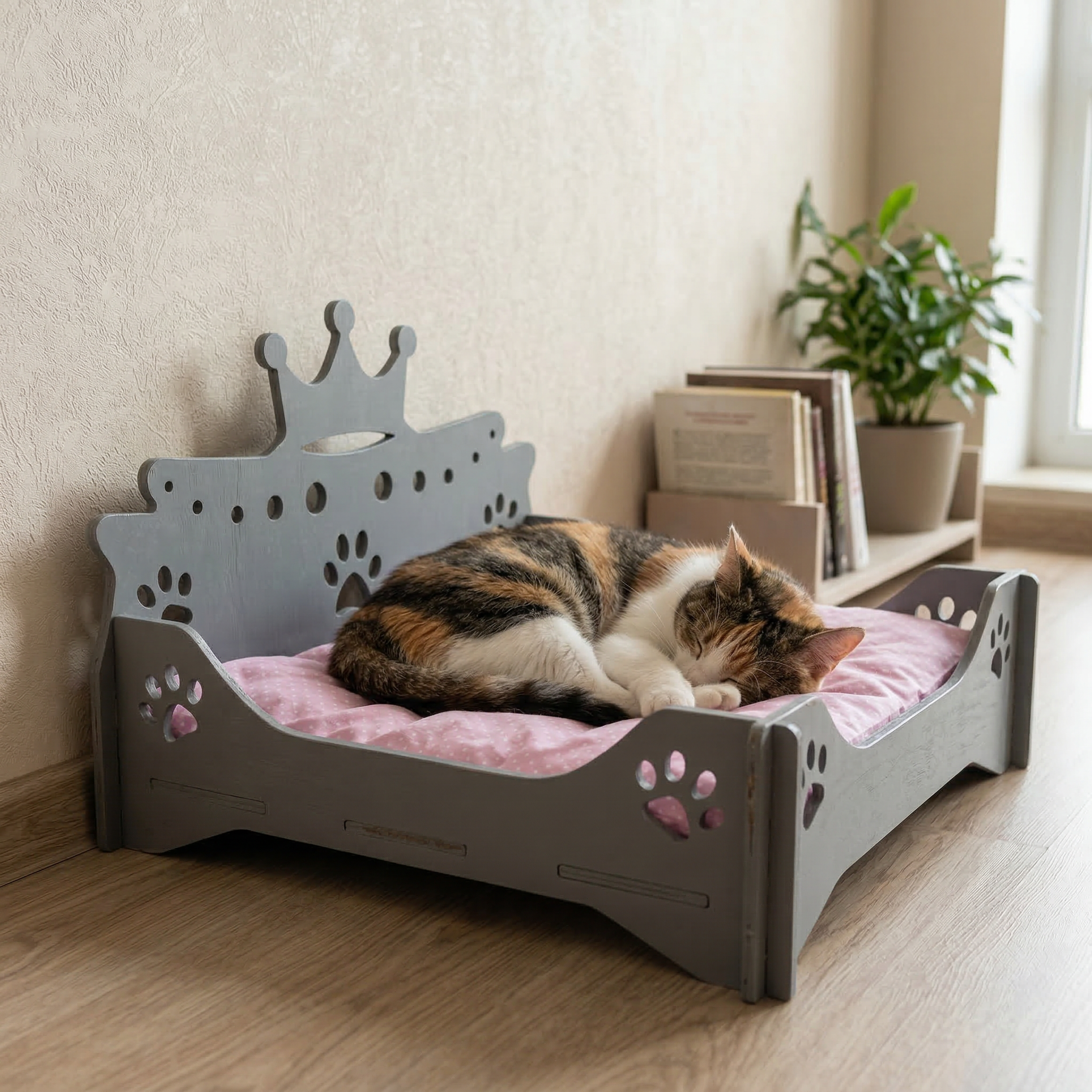 Лежанка «Королевская» Серая. Murstyle