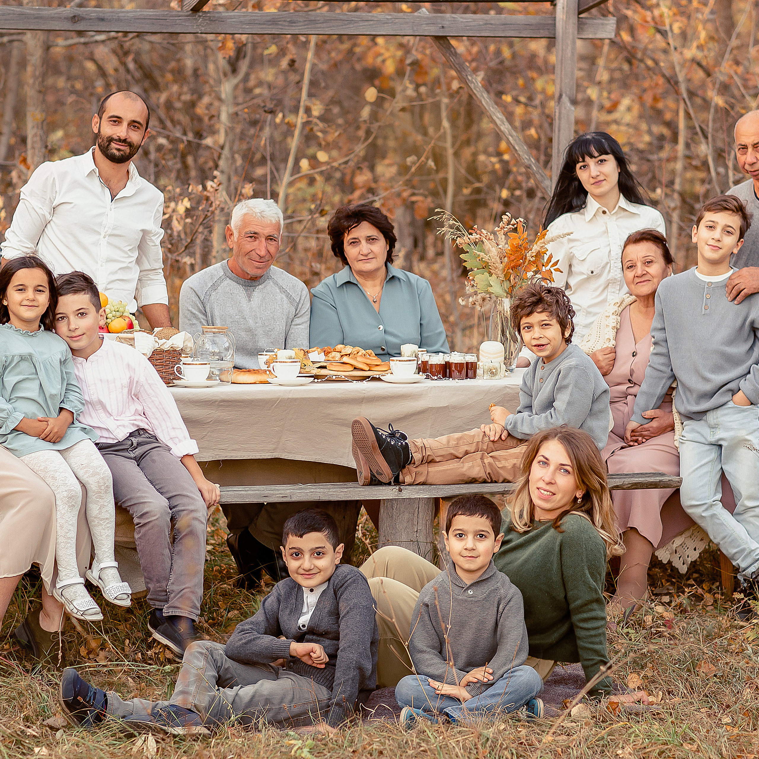 Съёмка большой семьи. Осень 2020
