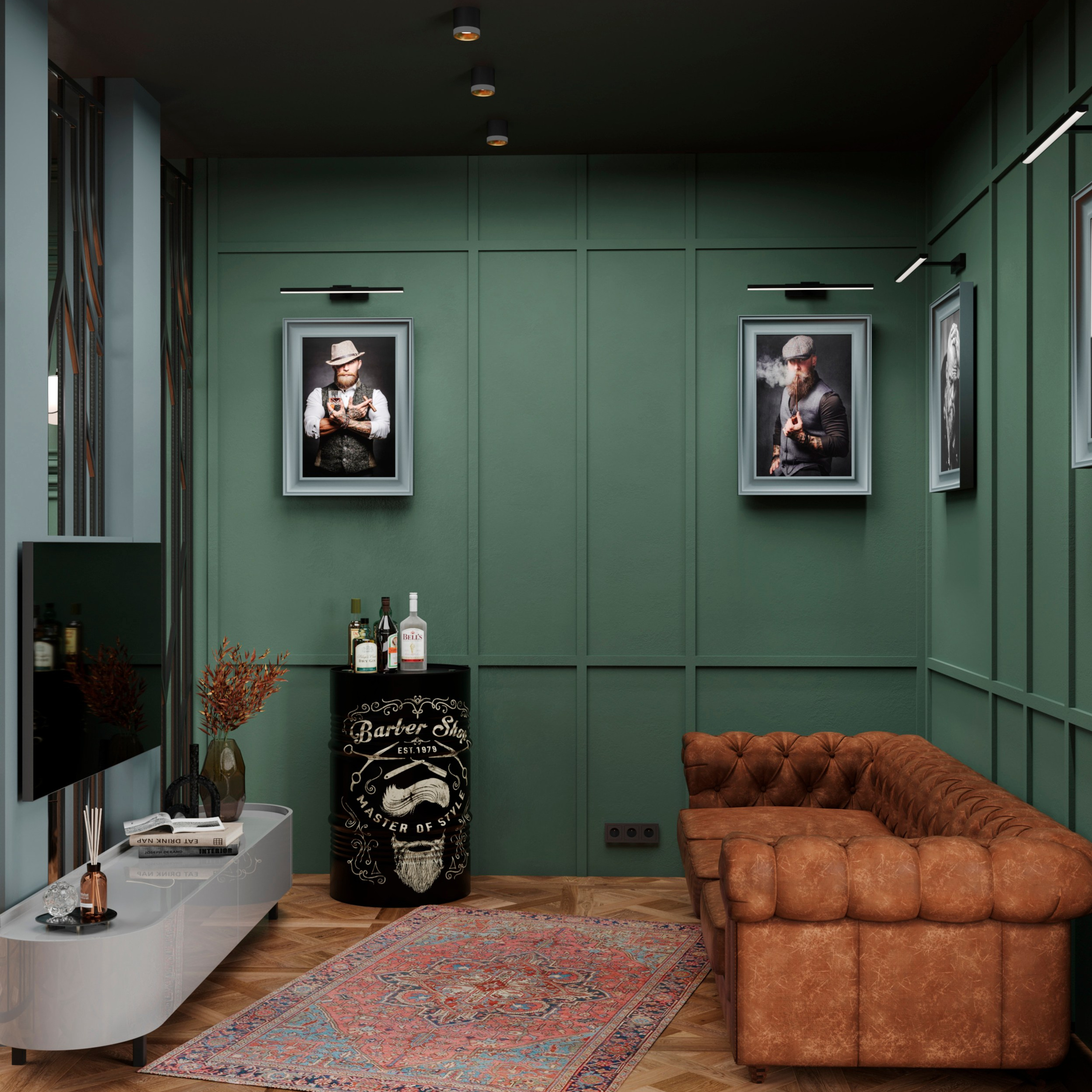 Барбершоп. Архитектор и дизайнер интерьеров