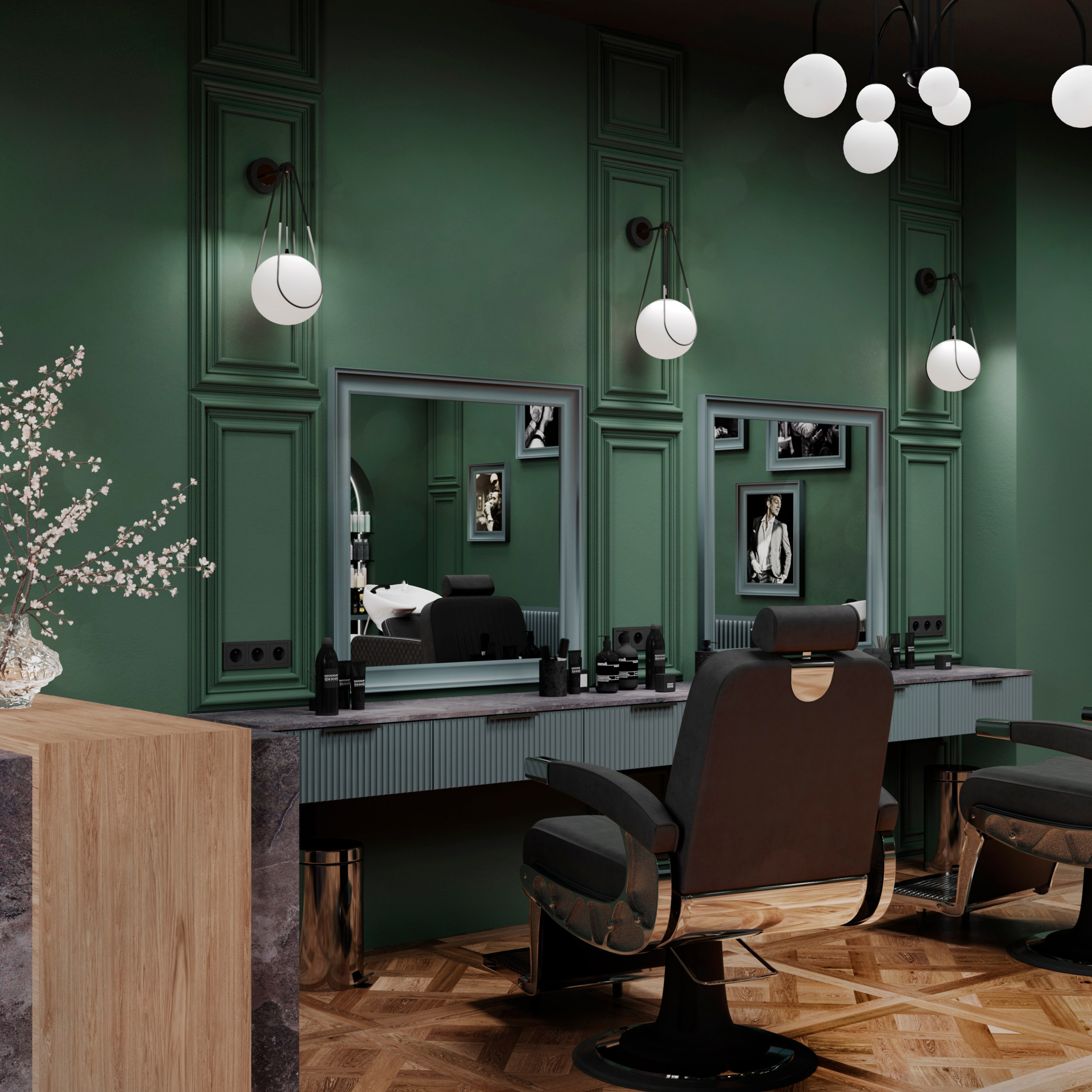 Барбершоп. Архитектор и дизайнер интерьеров