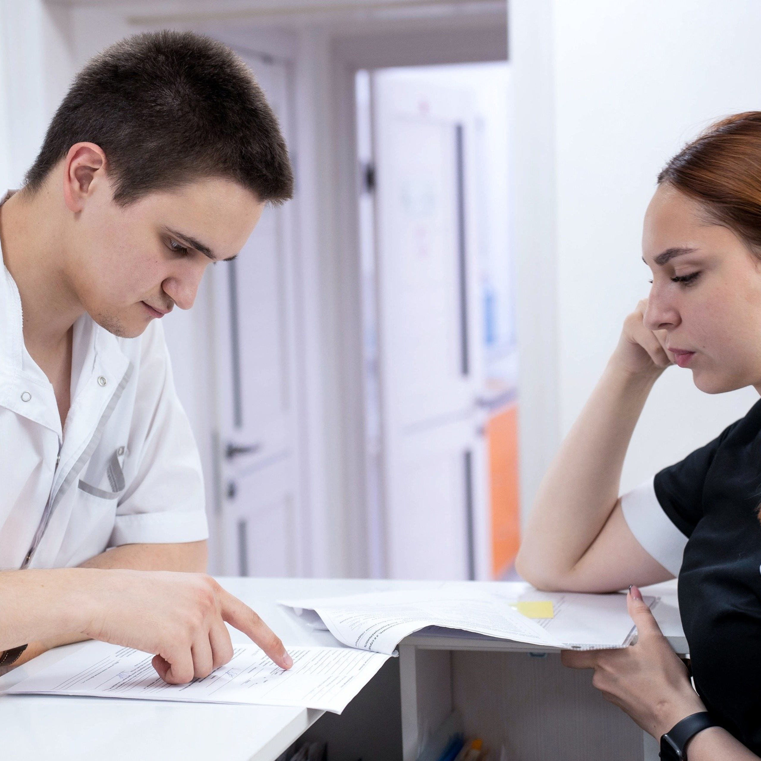 общение на ресепшене