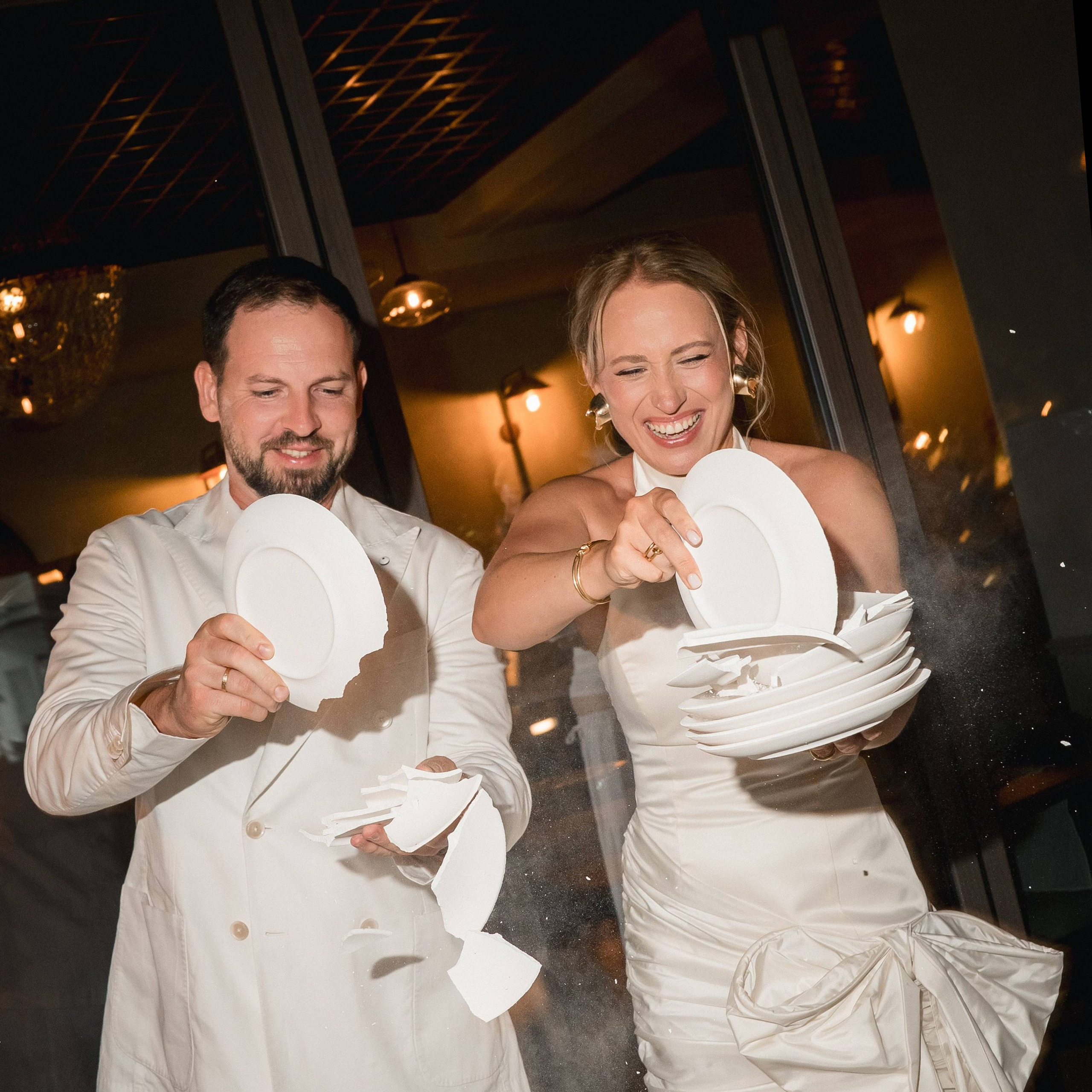 A German wedding among palms