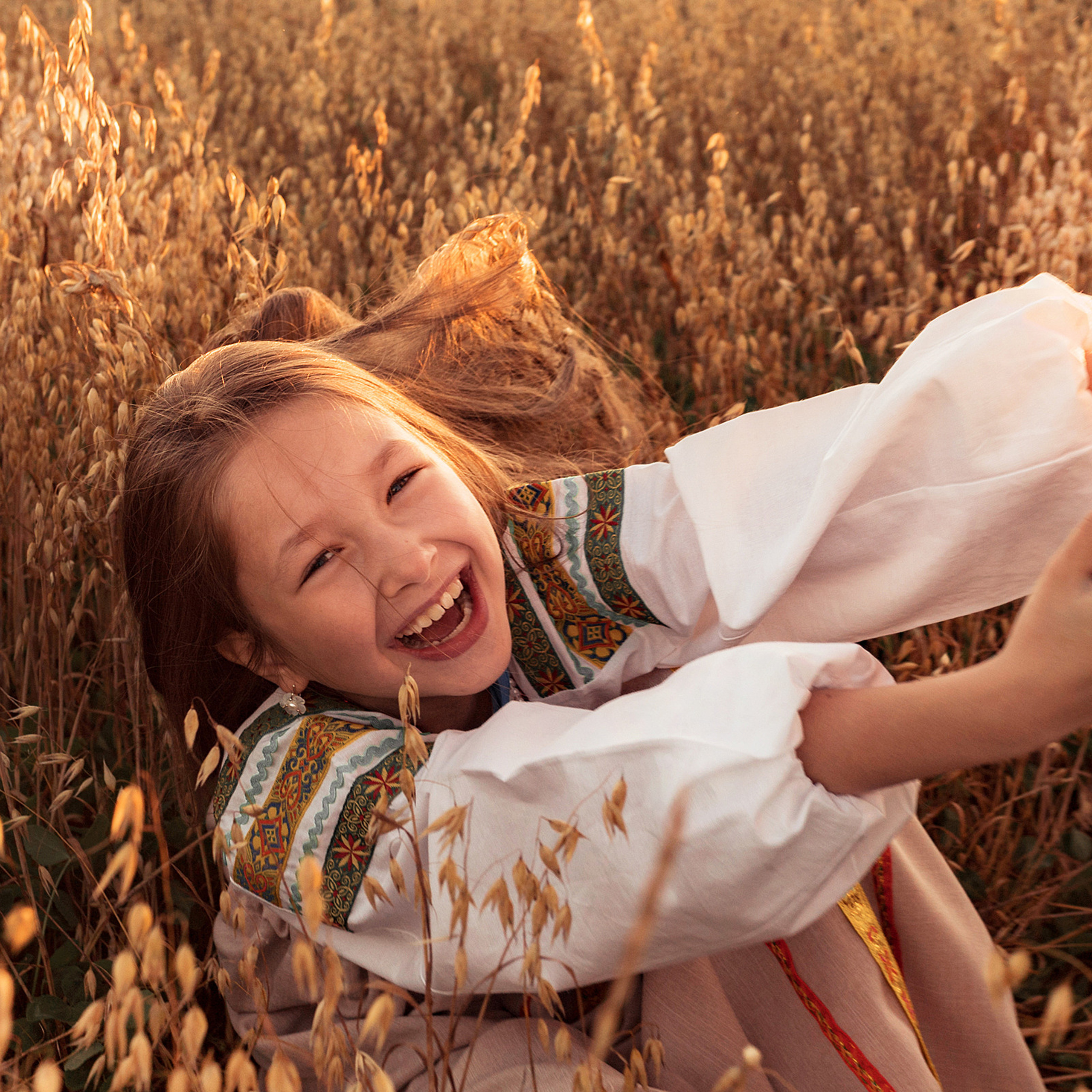 В поле. Яблочный Спас. Семейный и детский фотограф в Кинешме