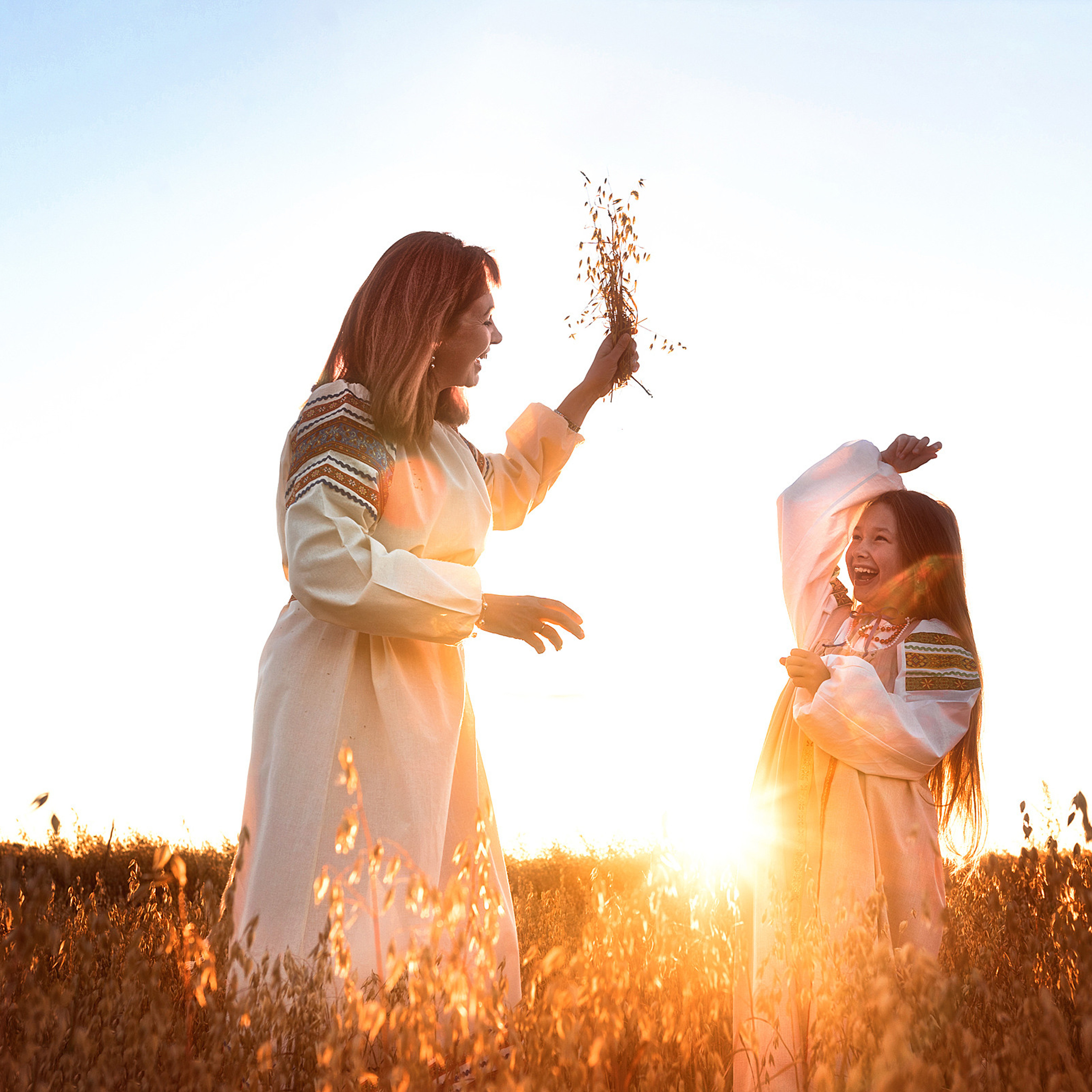 В поле. Яблочный Спас. Семейный и детский фотограф в Кинешме