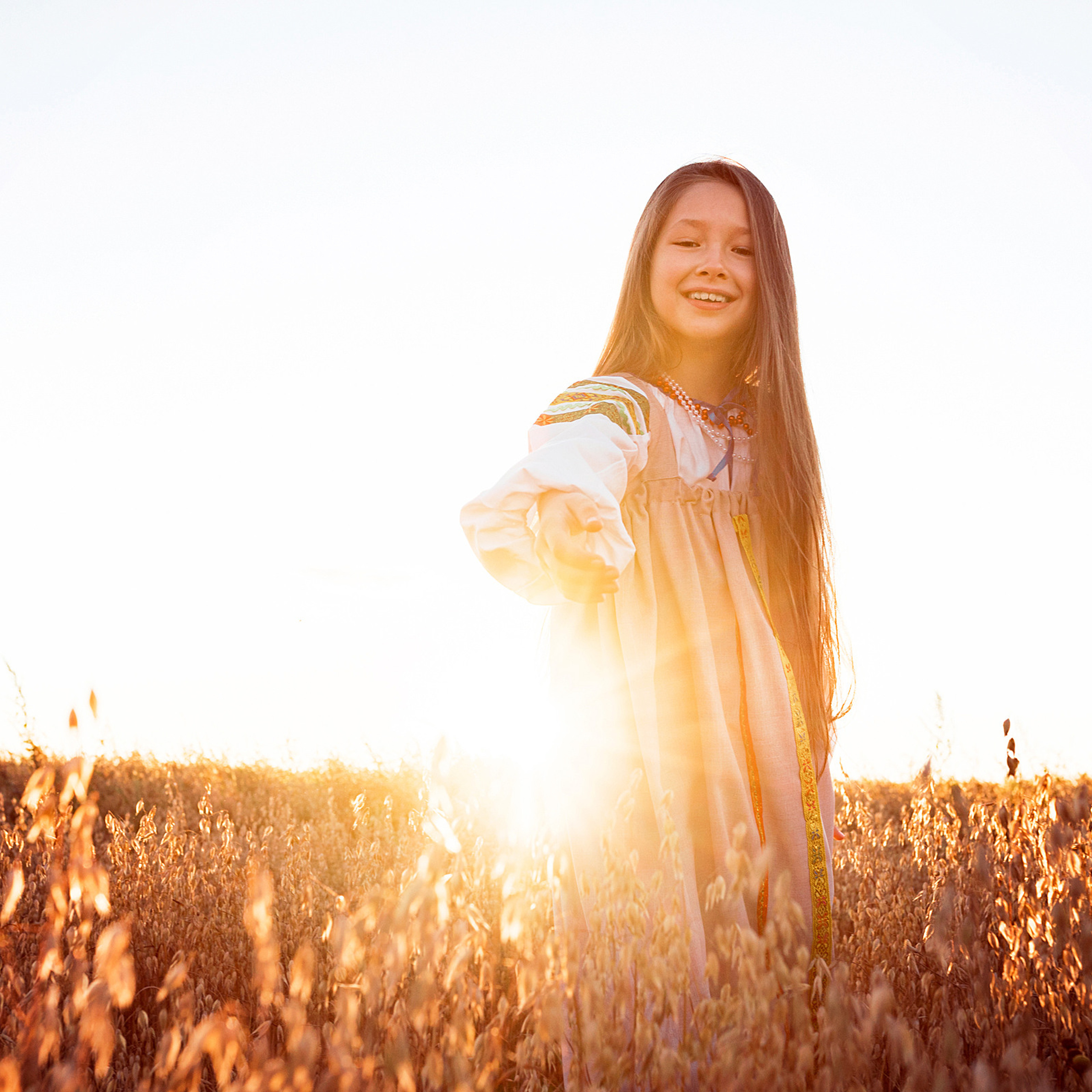 В поле. Яблочный Спас. Семейный и детский фотограф в Кинешме
