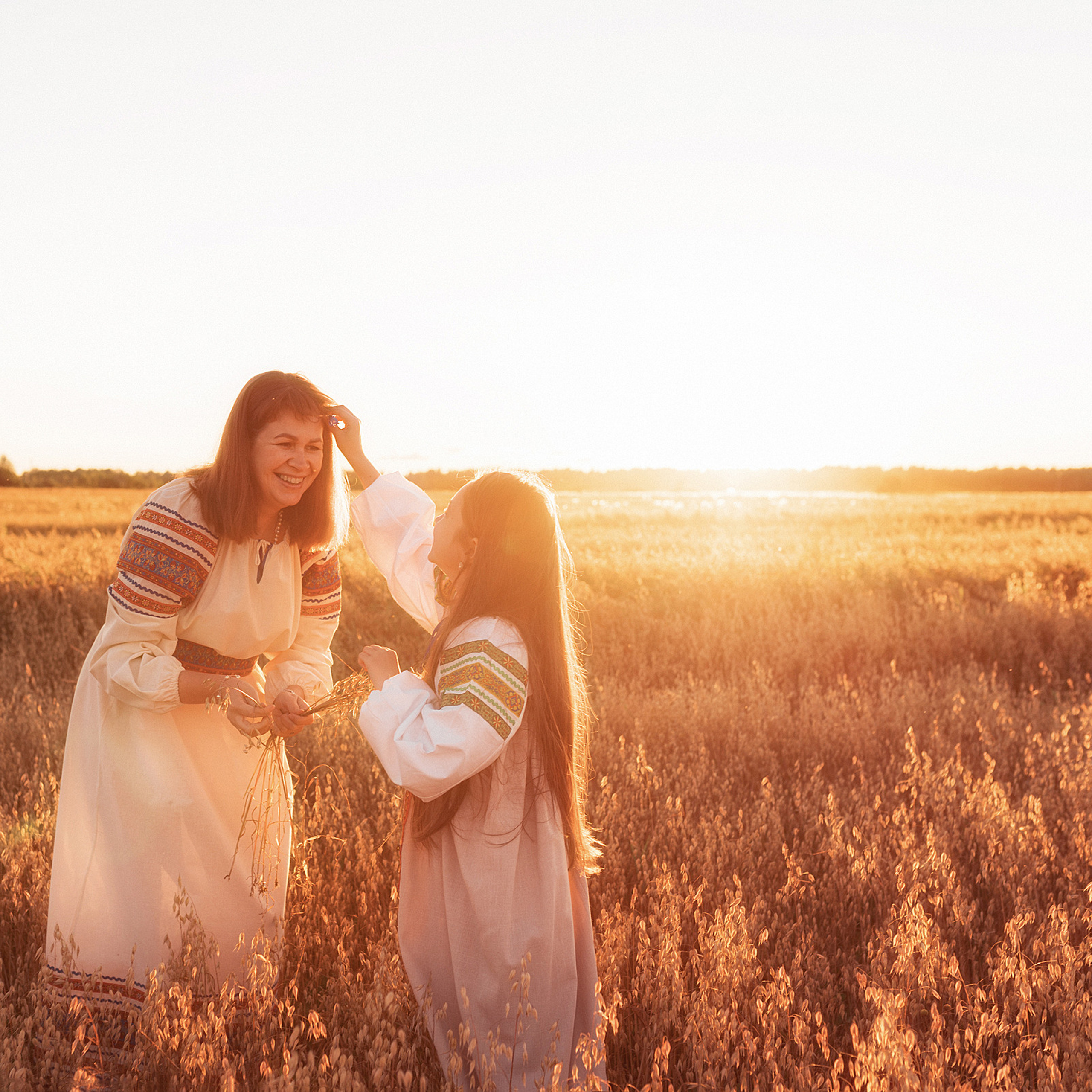 В поле. Яблочный Спас. Семейный и детский фотограф в Кинешме