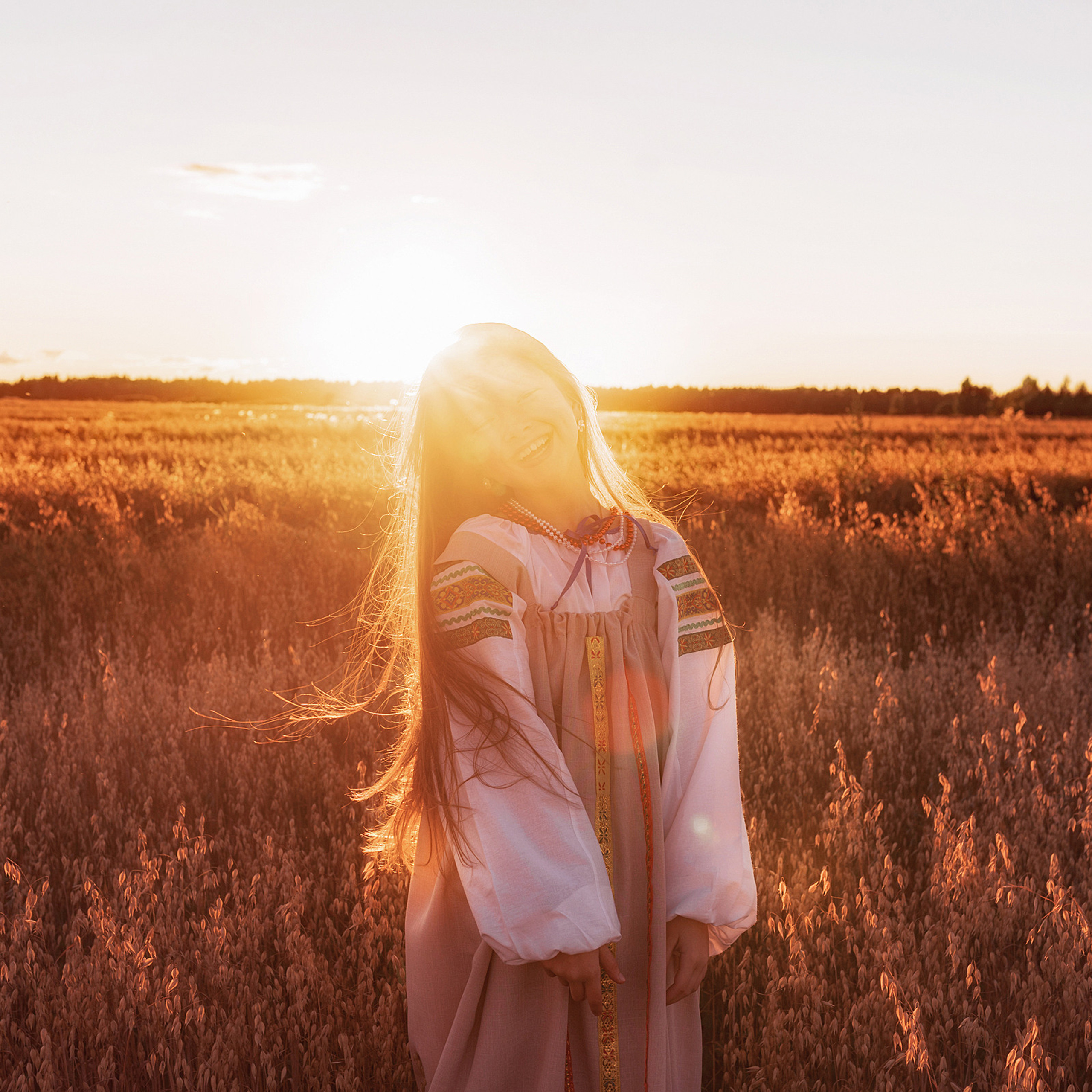 В поле. Яблочный Спас. Семейный и детский фотограф в Кинешме