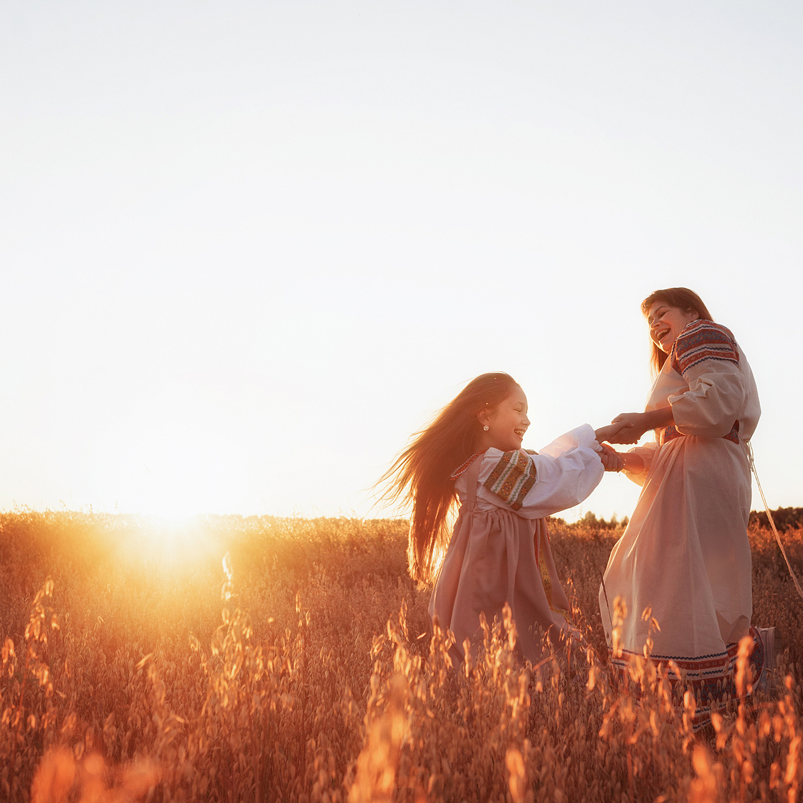 В поле. Яблочный Спас. Семейный и детский фотограф в Кинешме