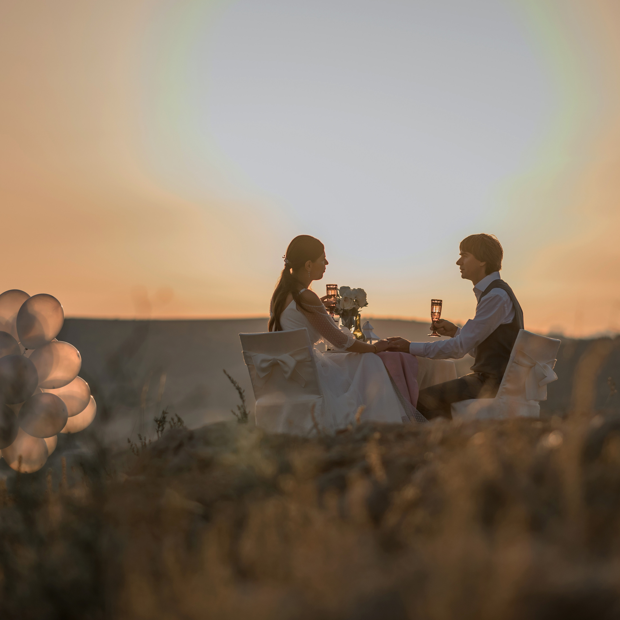 Сергей и Юля. Закат в Балаклаве