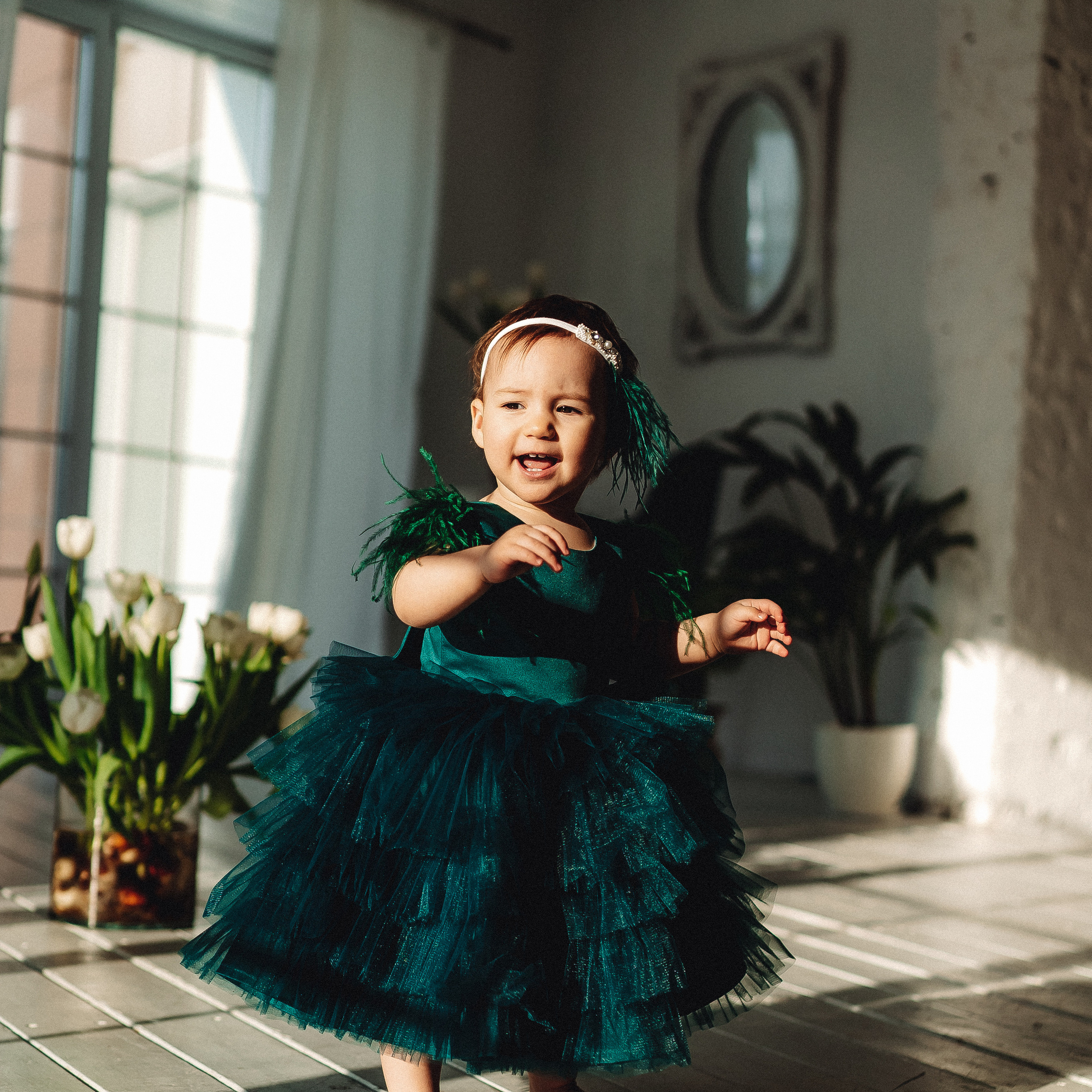 В студии и дома