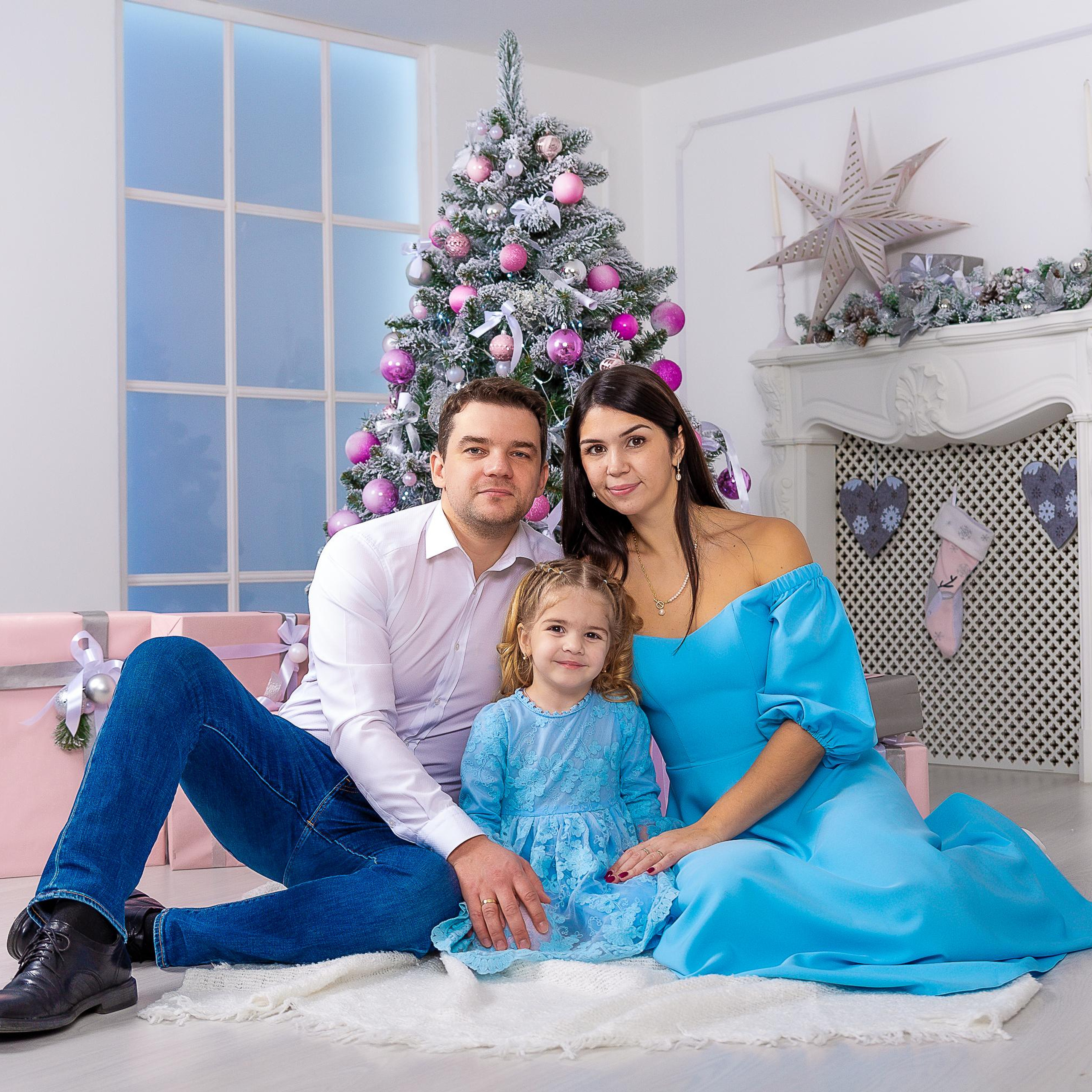 Новогодняя семейная съемка Олфи фотостудия