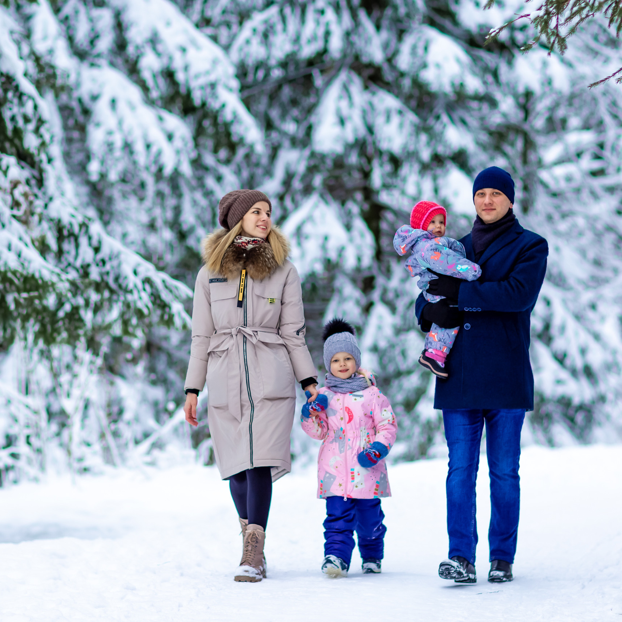 Зимняя фотосессия в Шуваловском парке