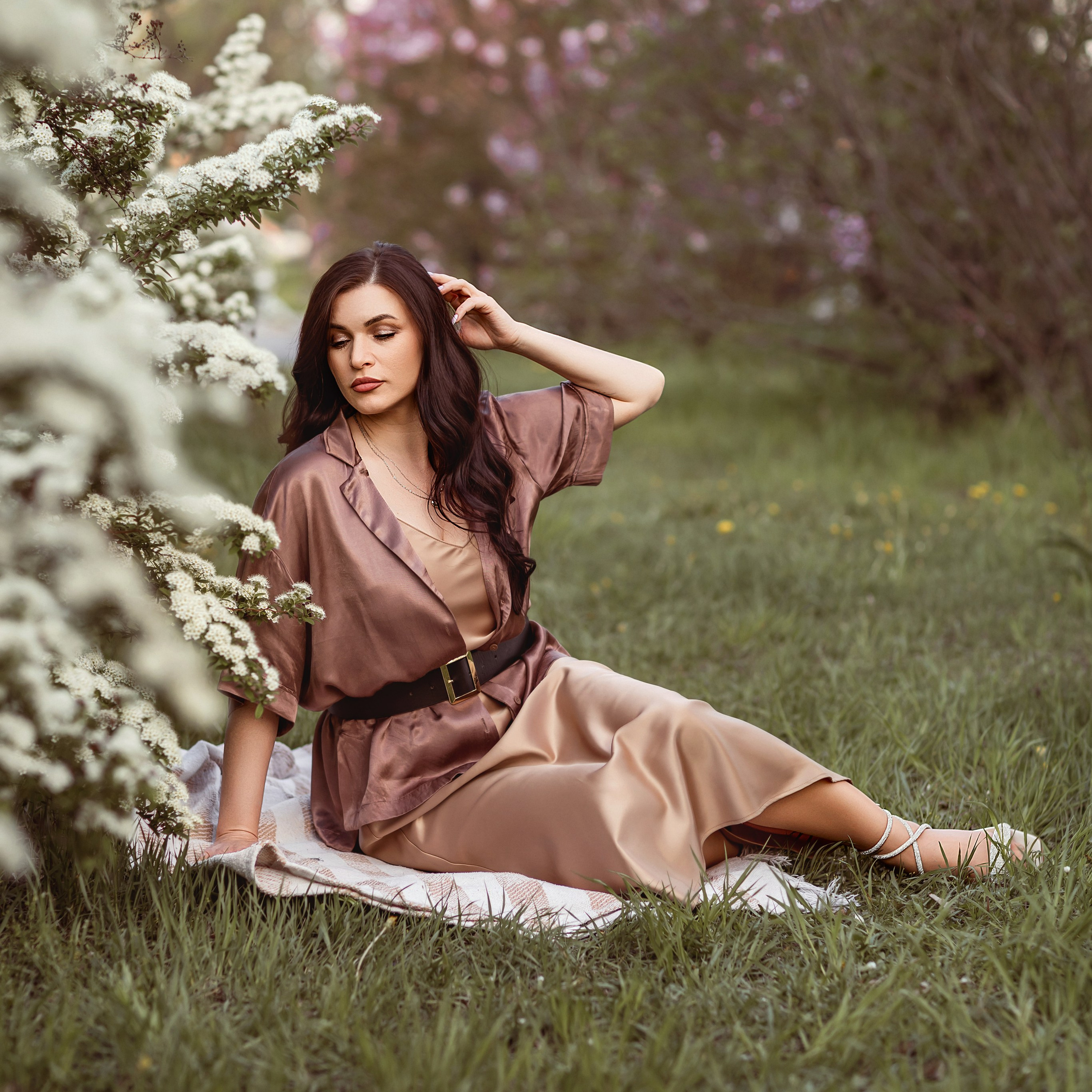 Съёмка в цветущих садах