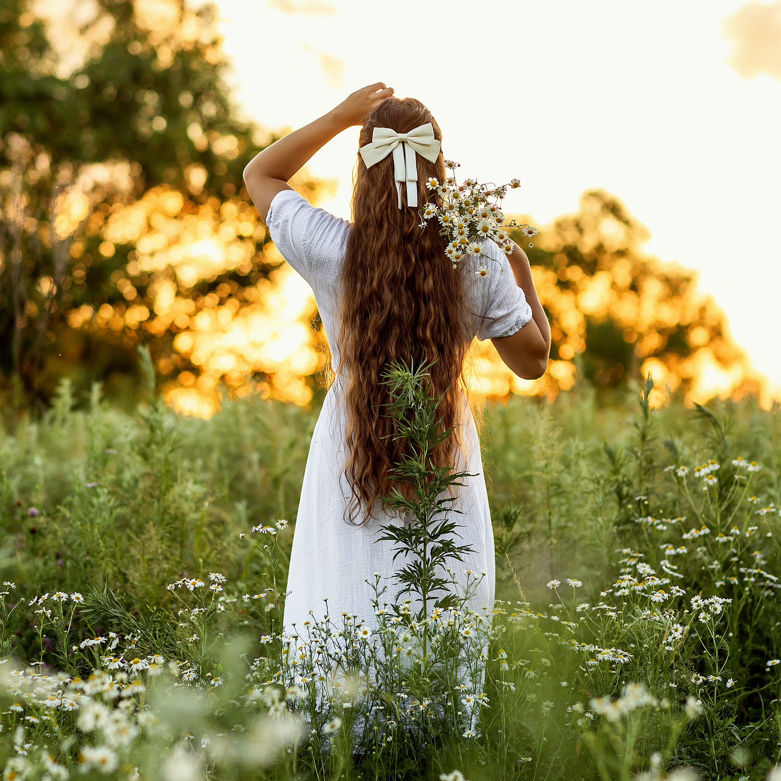 Летняя семейная фотосессия в поле