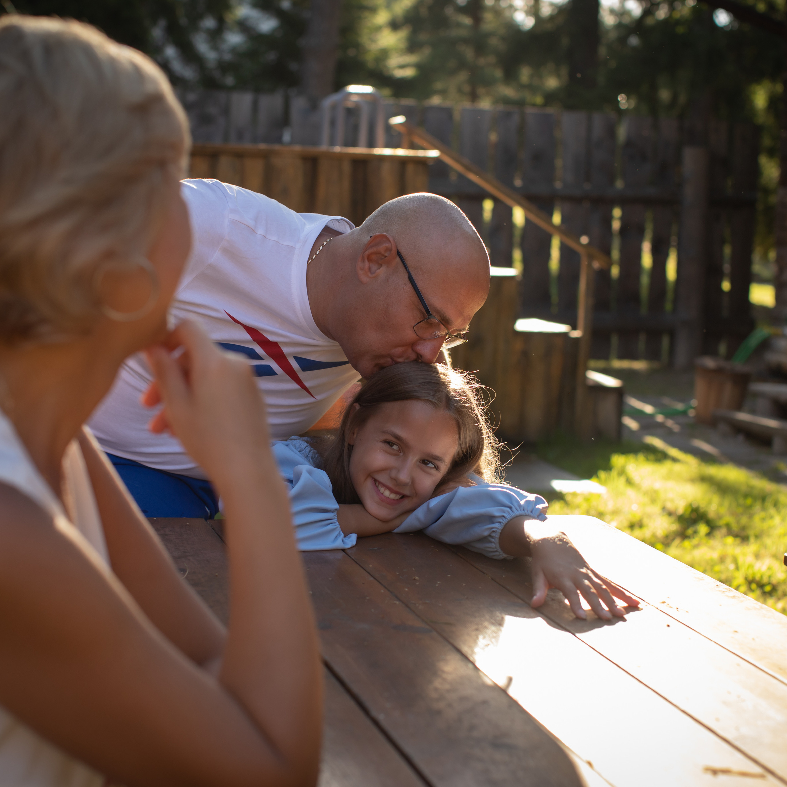 Андрей, Аня и Маняша