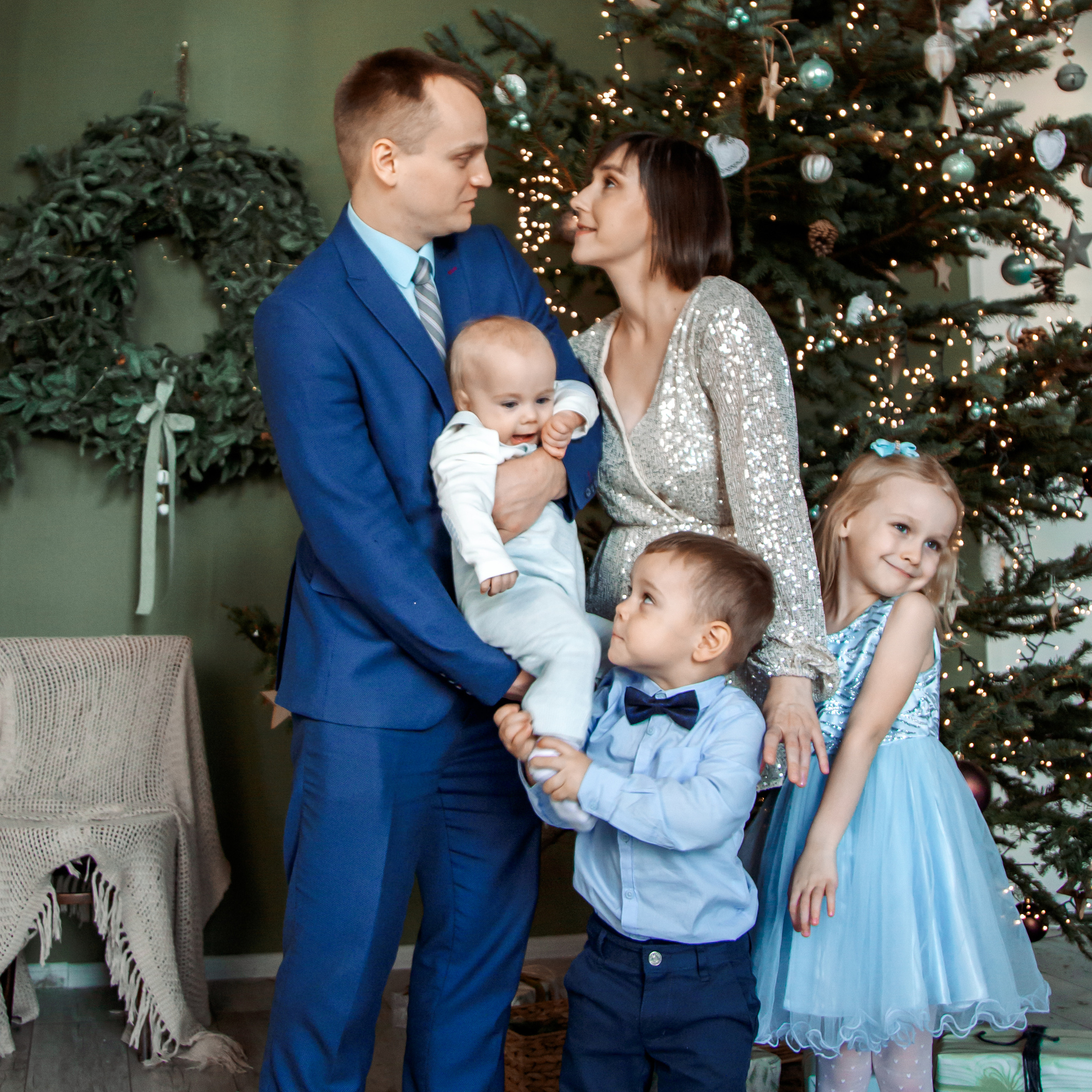 Екатерина и Юрий с семьей