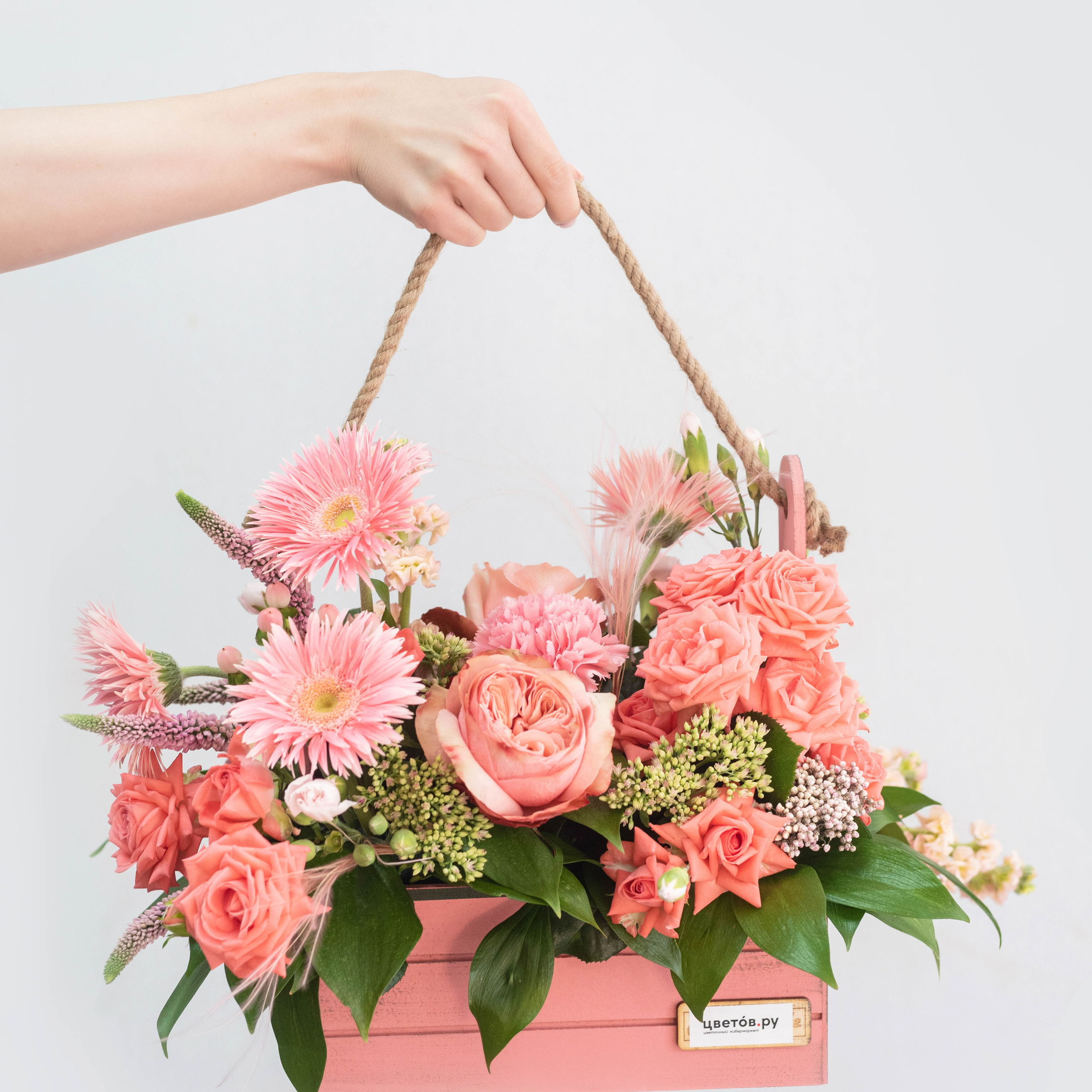 букеты на белом фоне