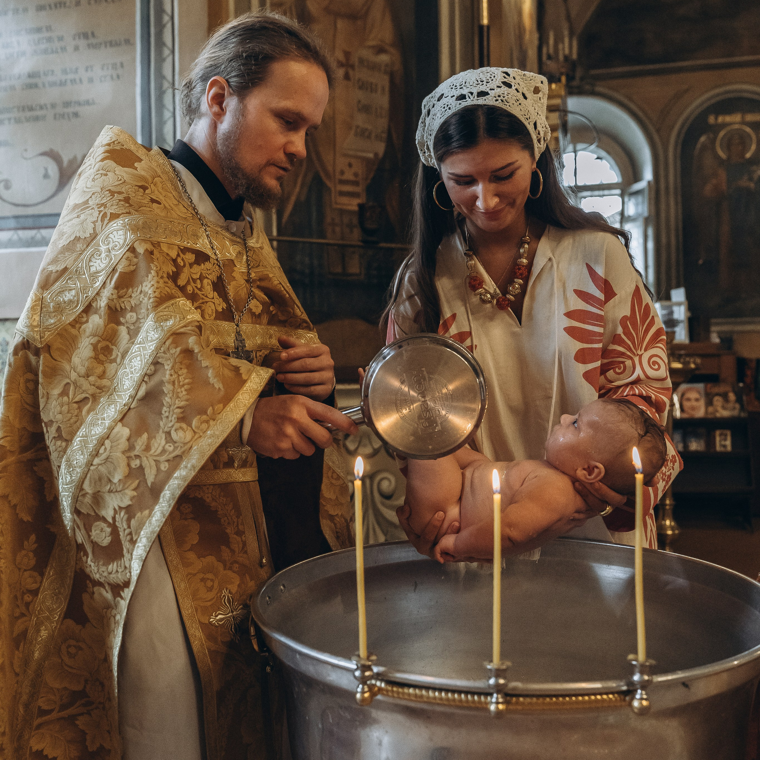 Таинство крещения Максима