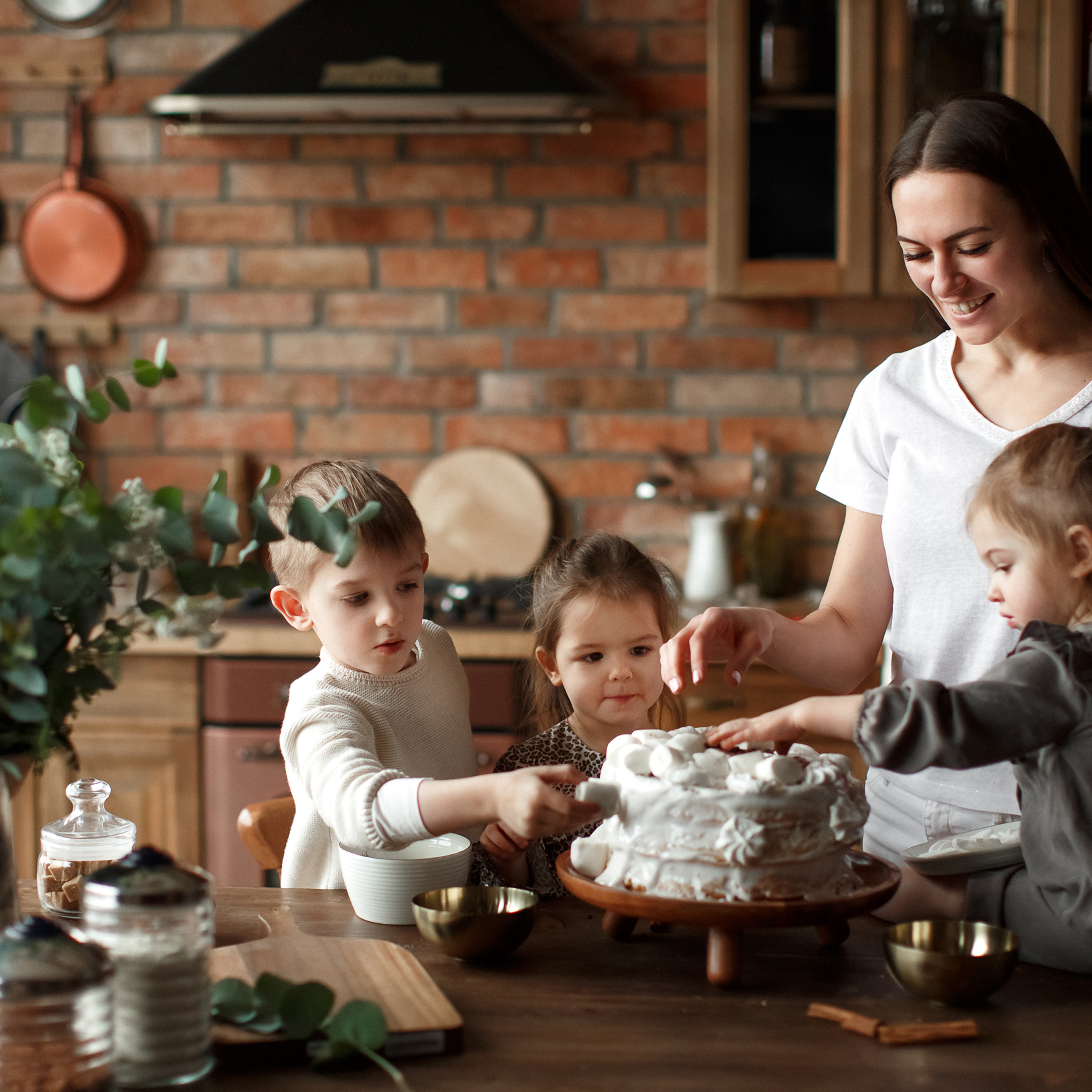 С мамой самый лучший торт...