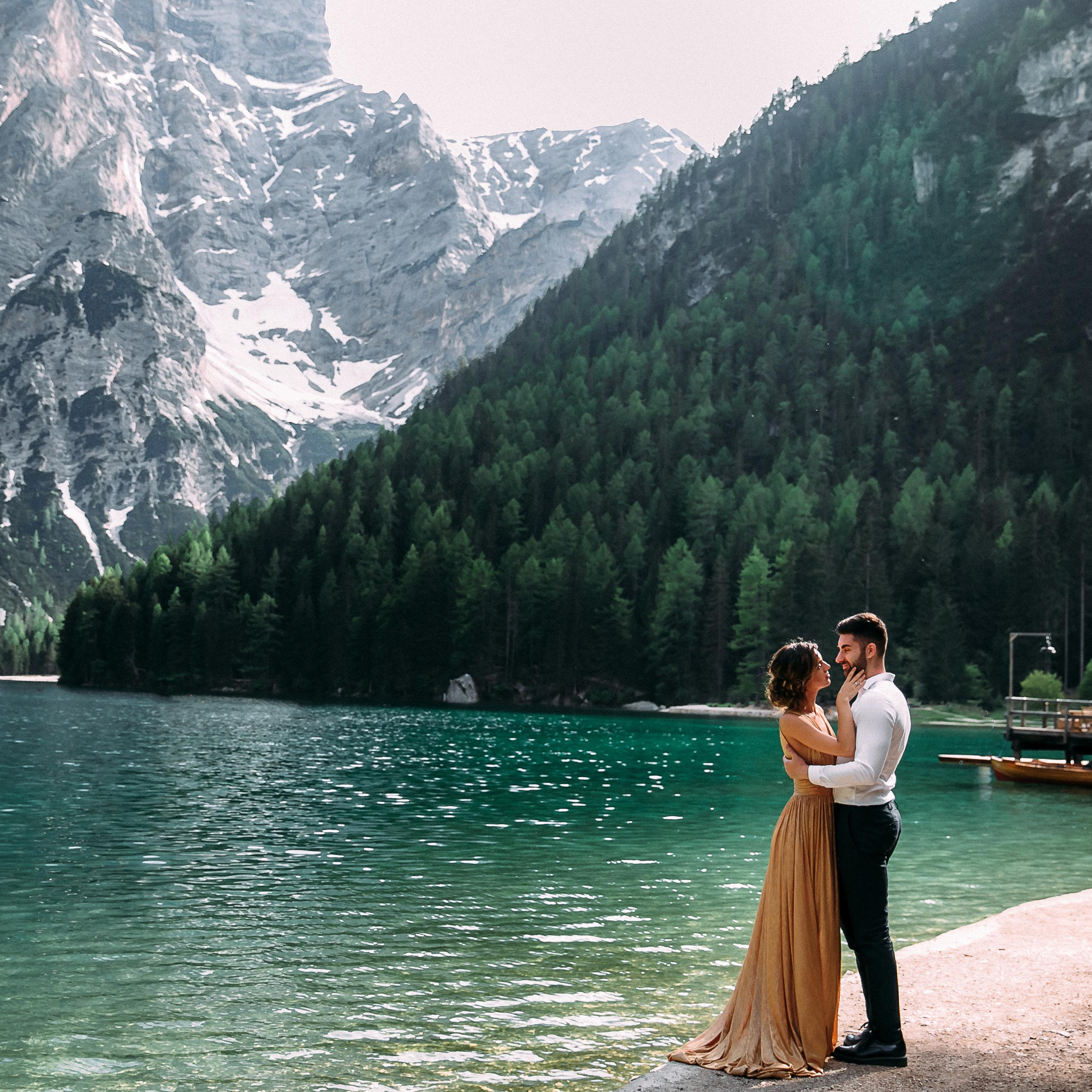 Кристина и Альби Лаго ди Брайес, Италия