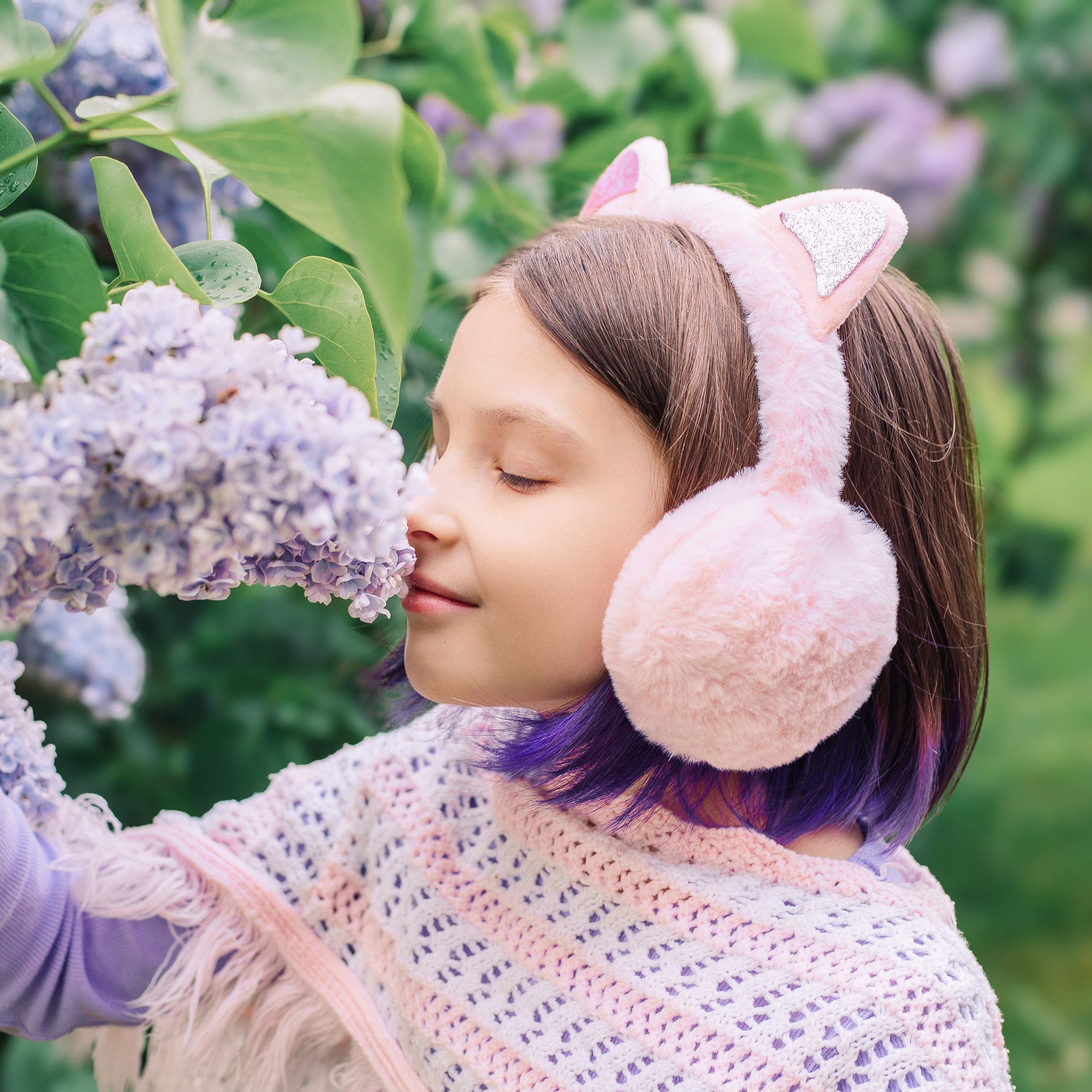 Детская фотосессия в сирени