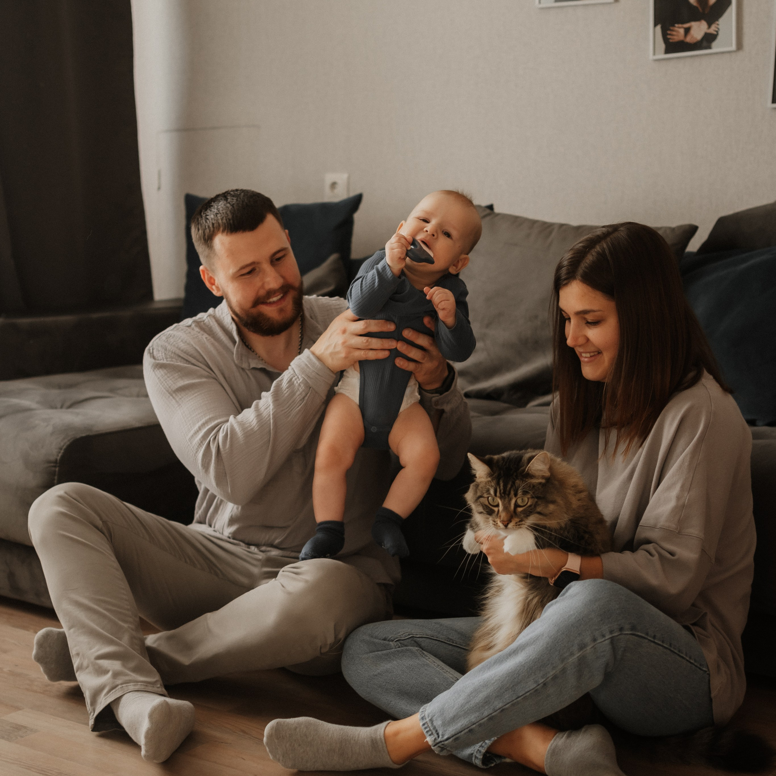 Елизавета, Олег и Максим