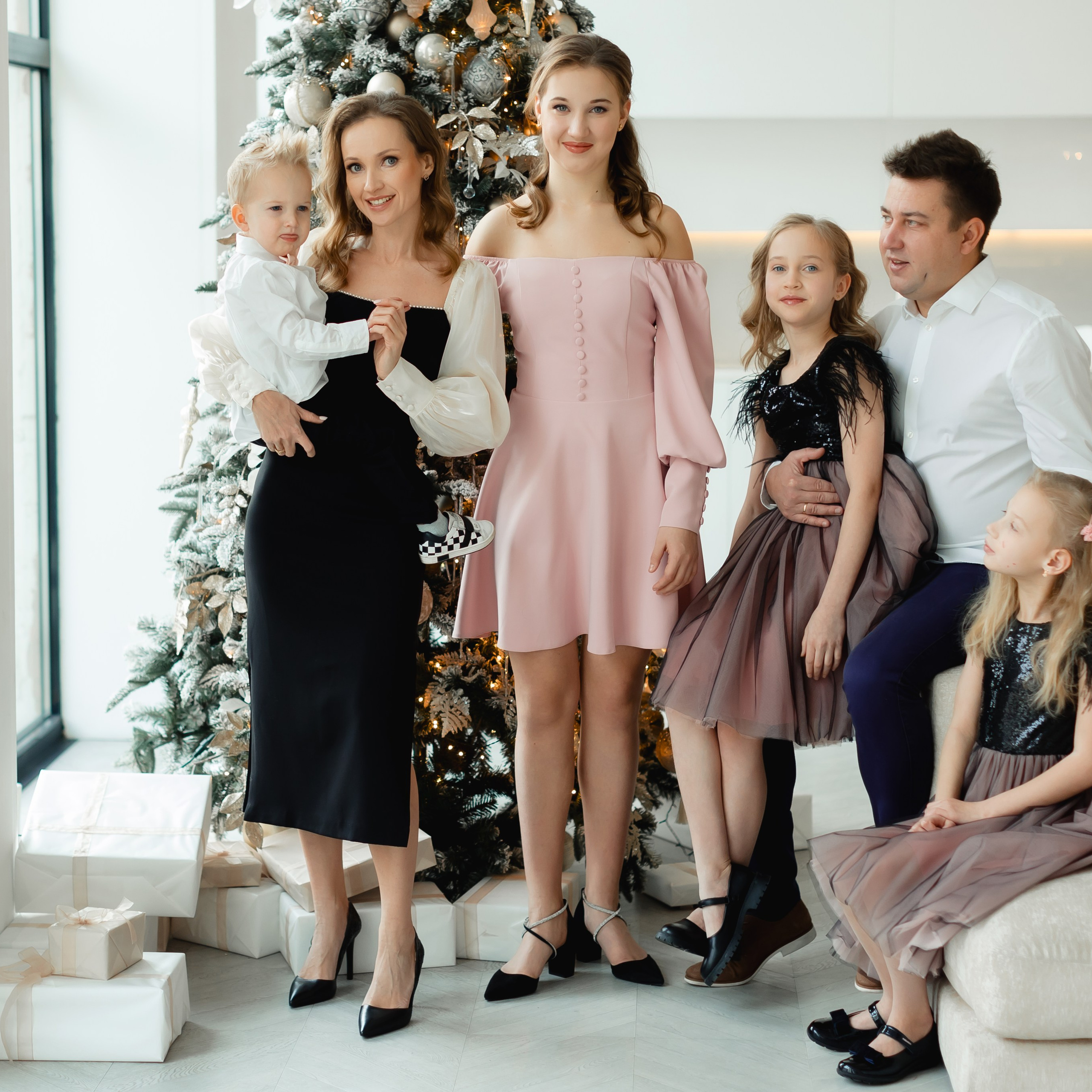 Семейная новогодняя фотосессия