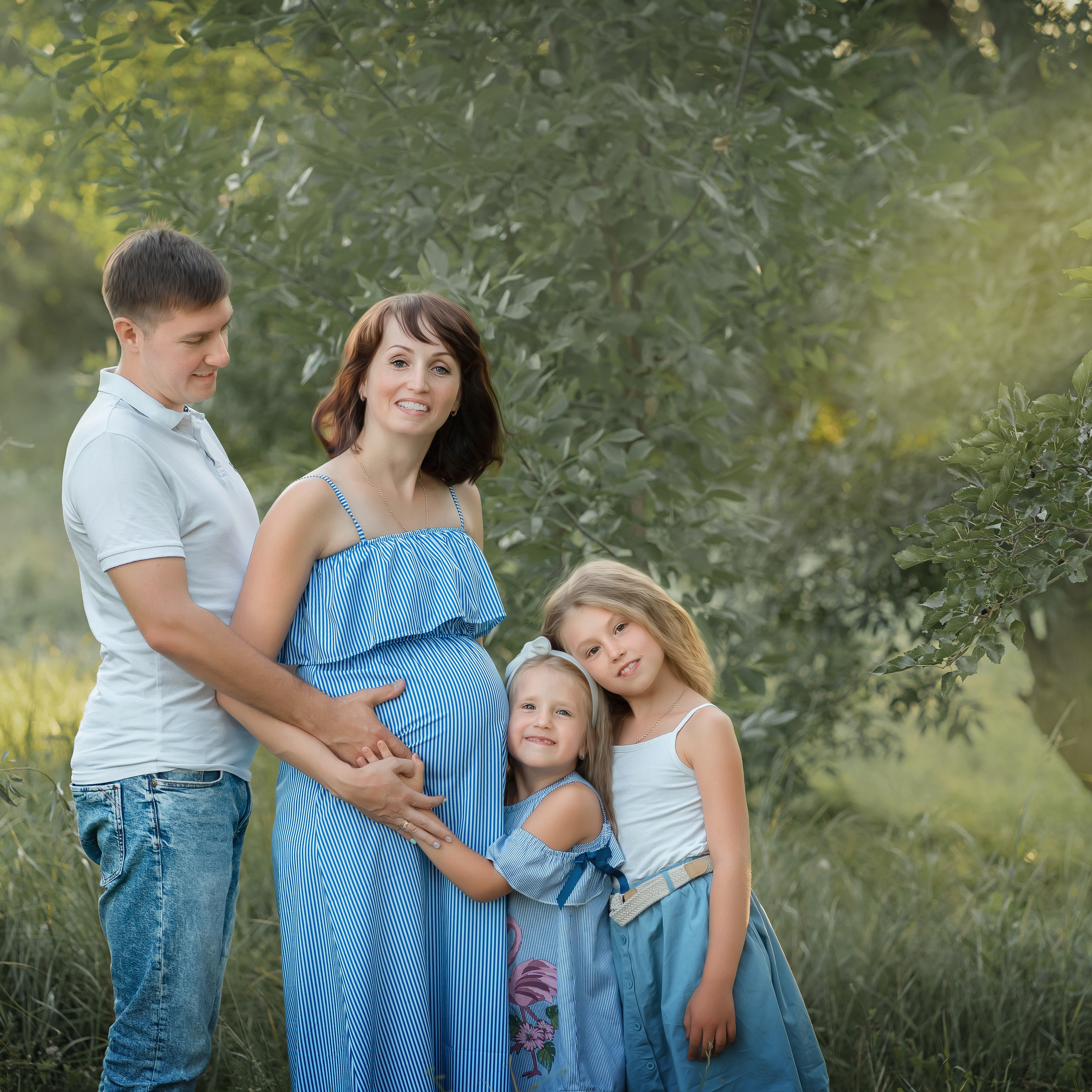 Настя и ее семья