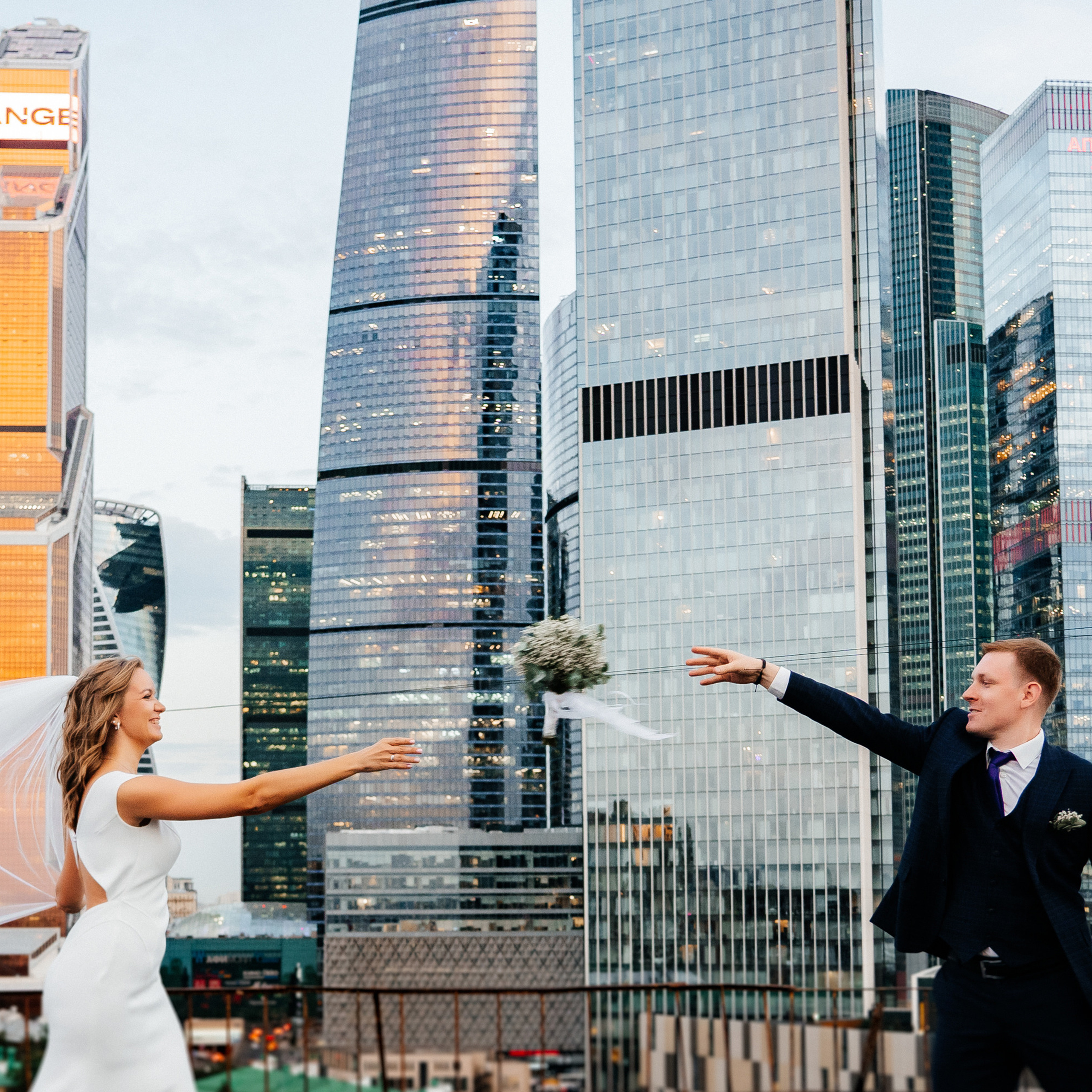 Свадебная фотосессия в Москва-Сити