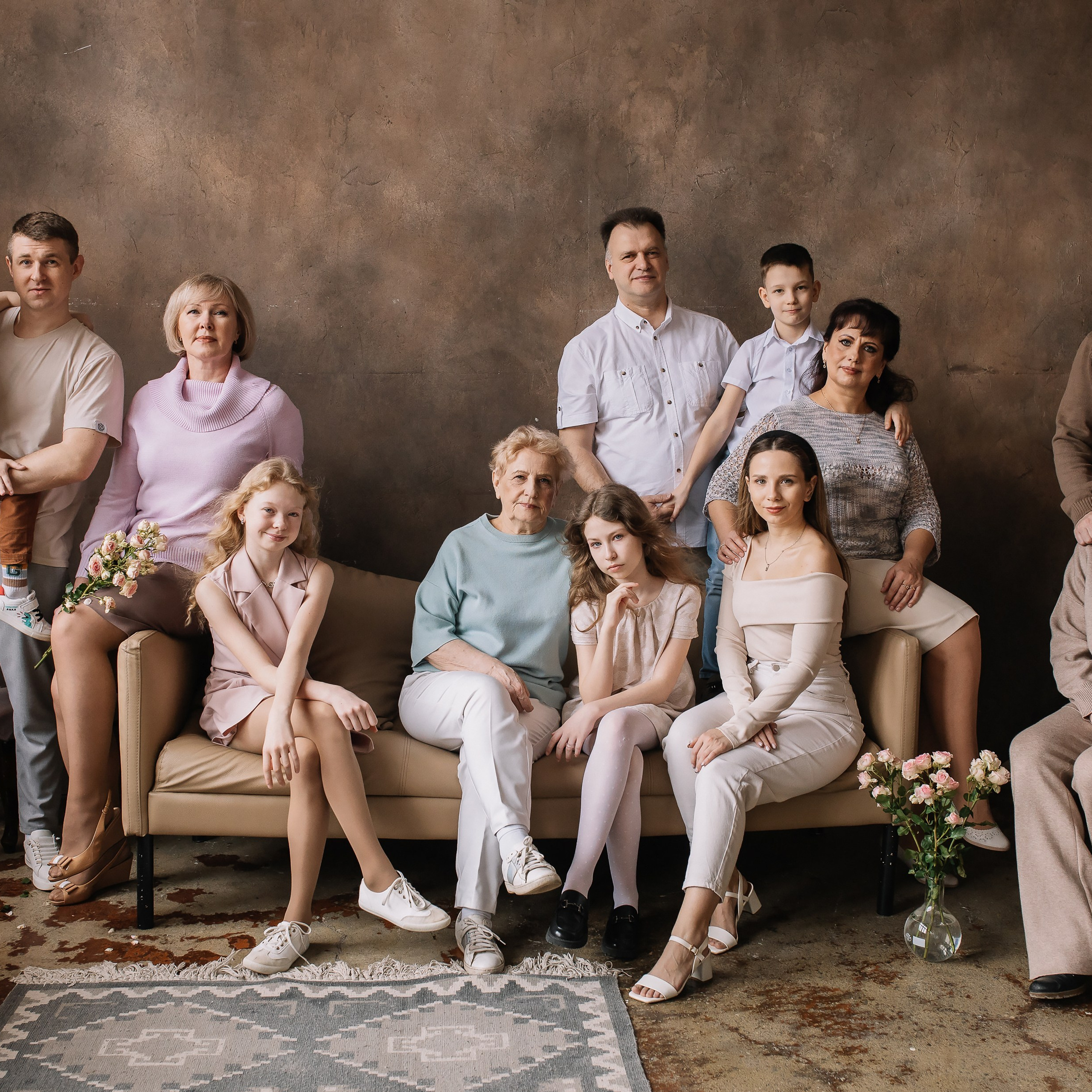 Наталья с большой семьей