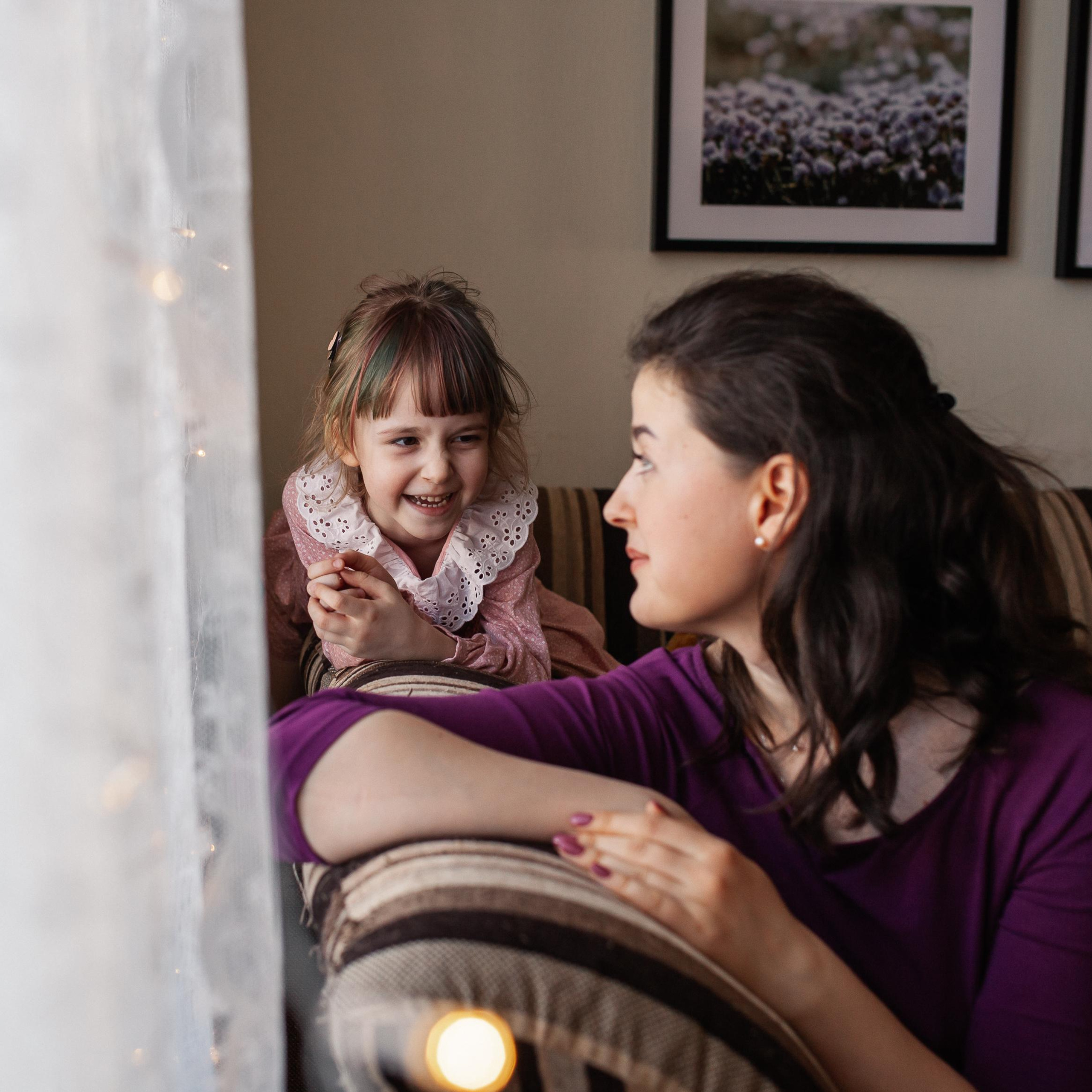 Сергей, Мария и Ксюша. Семейная фотосессия дома 2.03.2022 г.