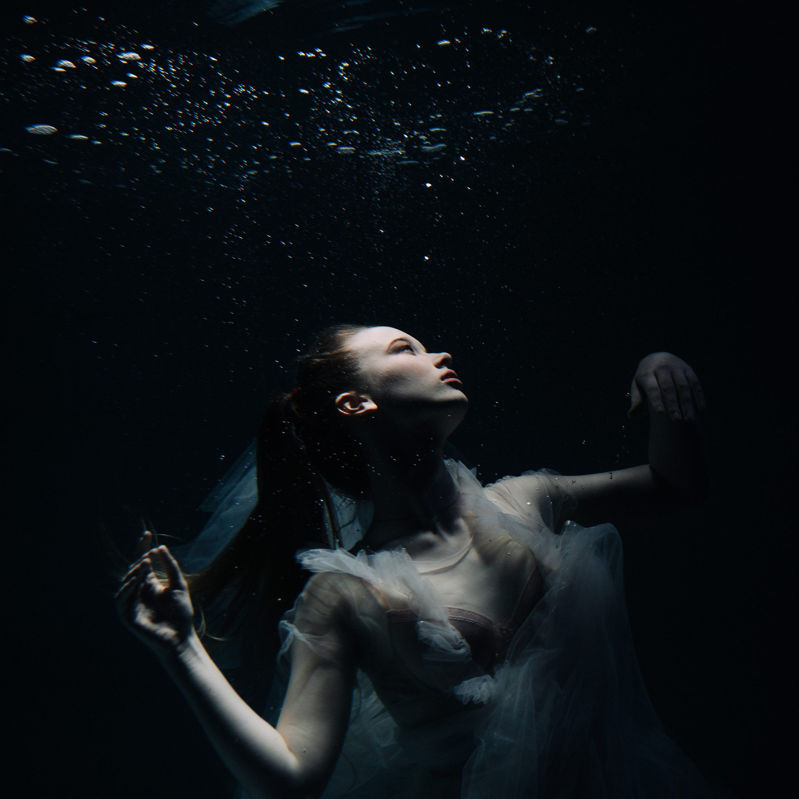 Under water