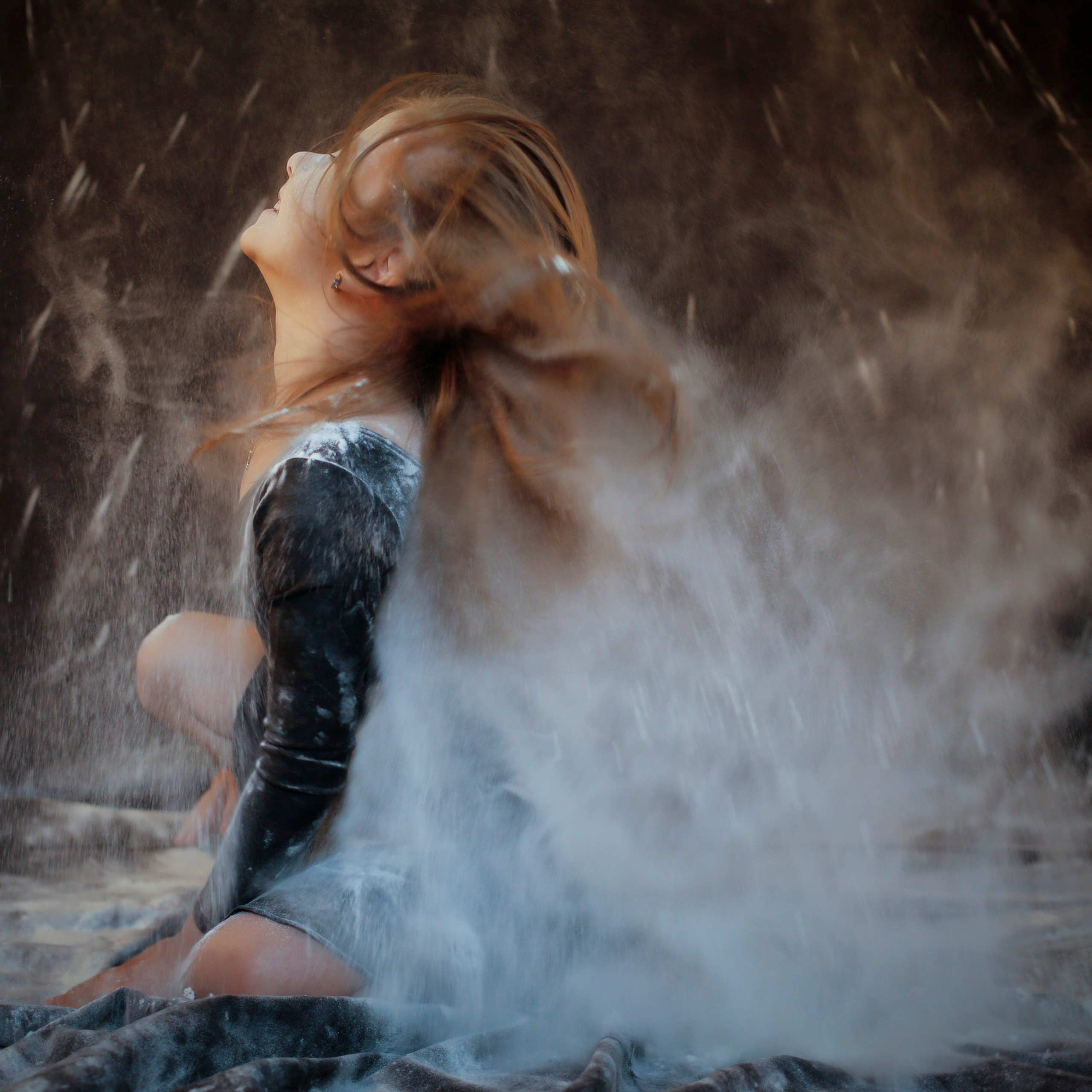 Фотосессия с мукой