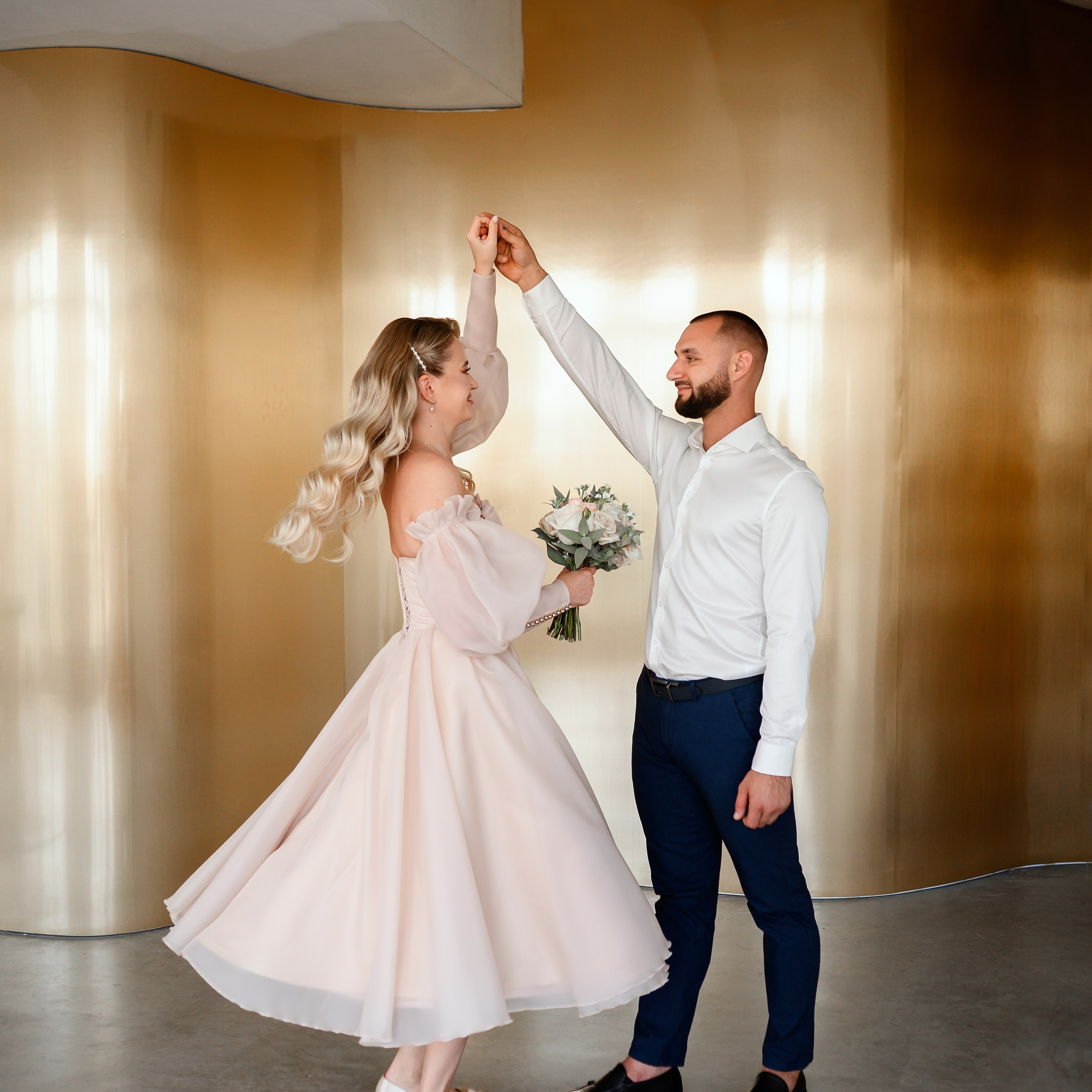 Ангелина и Александр | свадебная студийная съемка