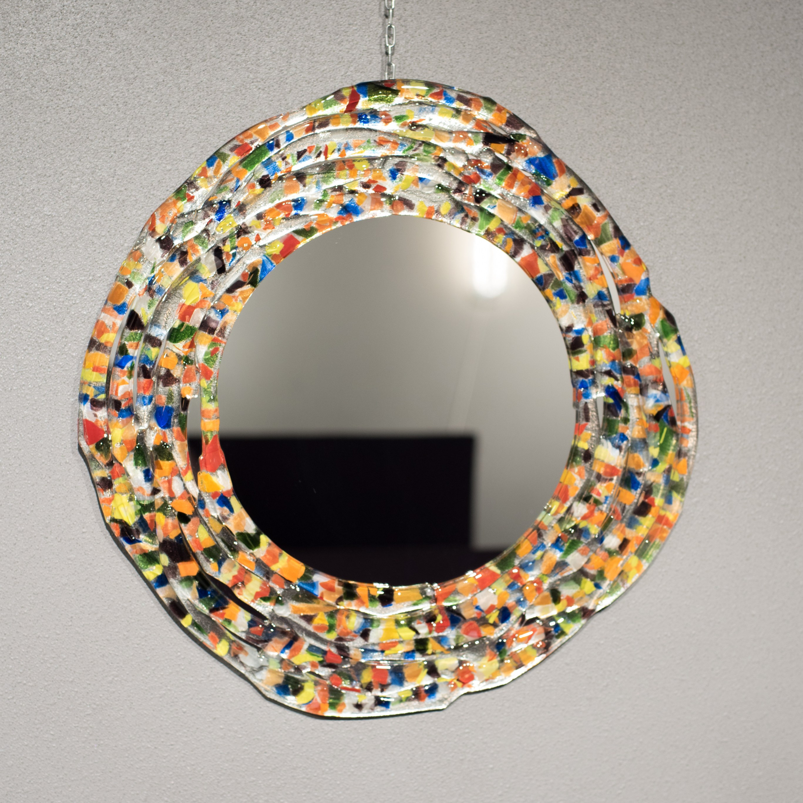 Зеркало Стеклянные лепестки. Художественное стекло Ольги Козачун — Крым