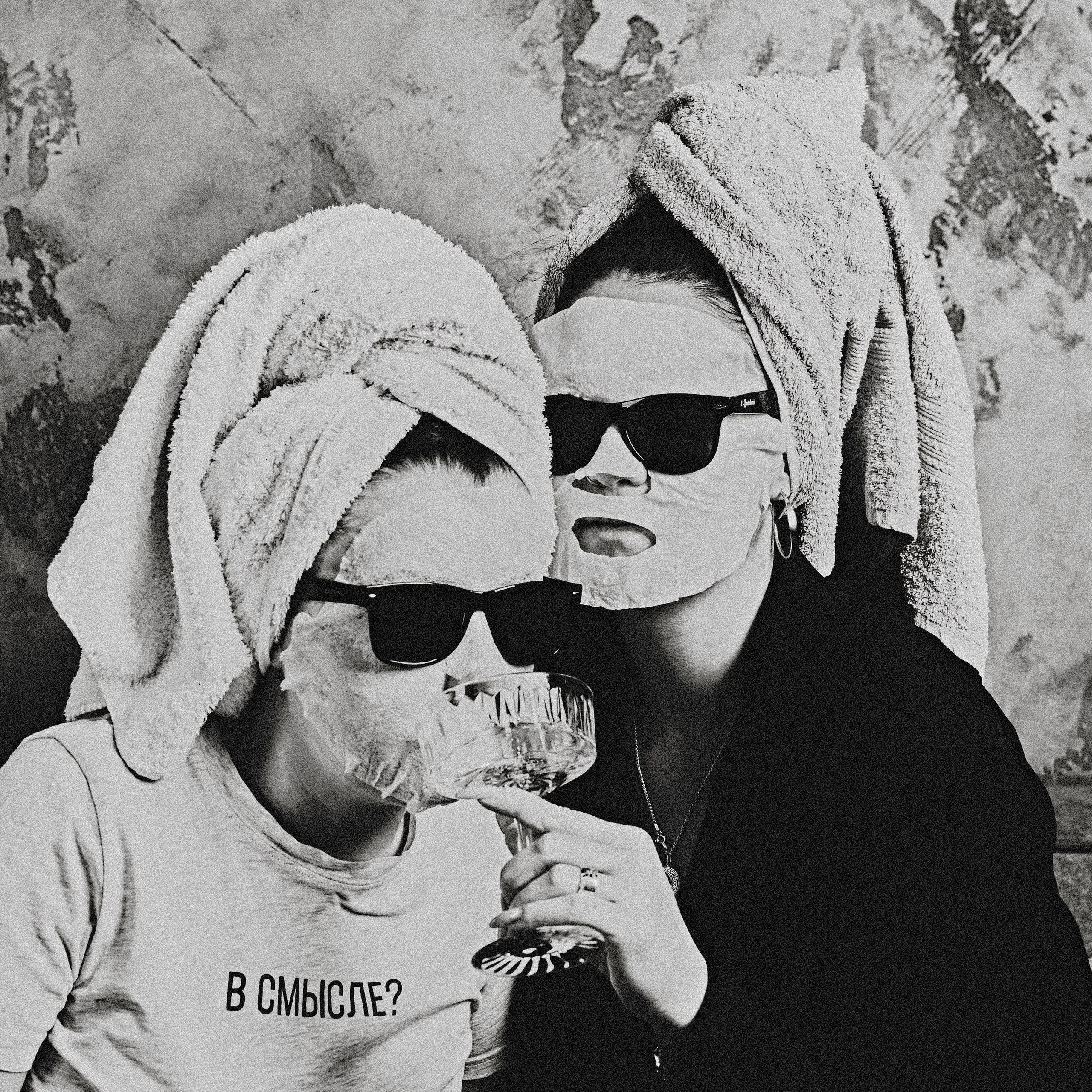 Лапка и Ксю, съемка подружек