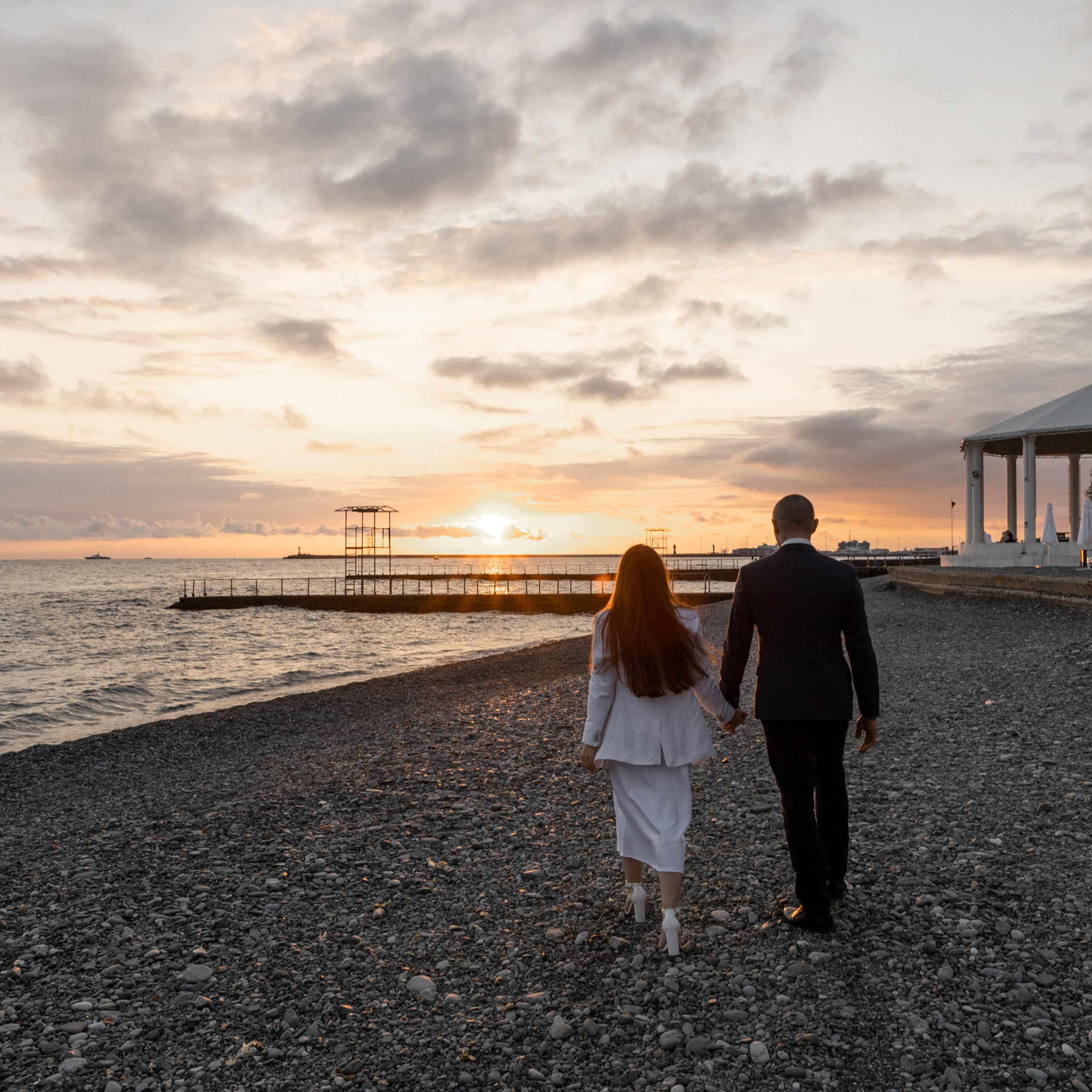 Закат на море. Свадебный фотограф Ростов-на-Дону Сочи